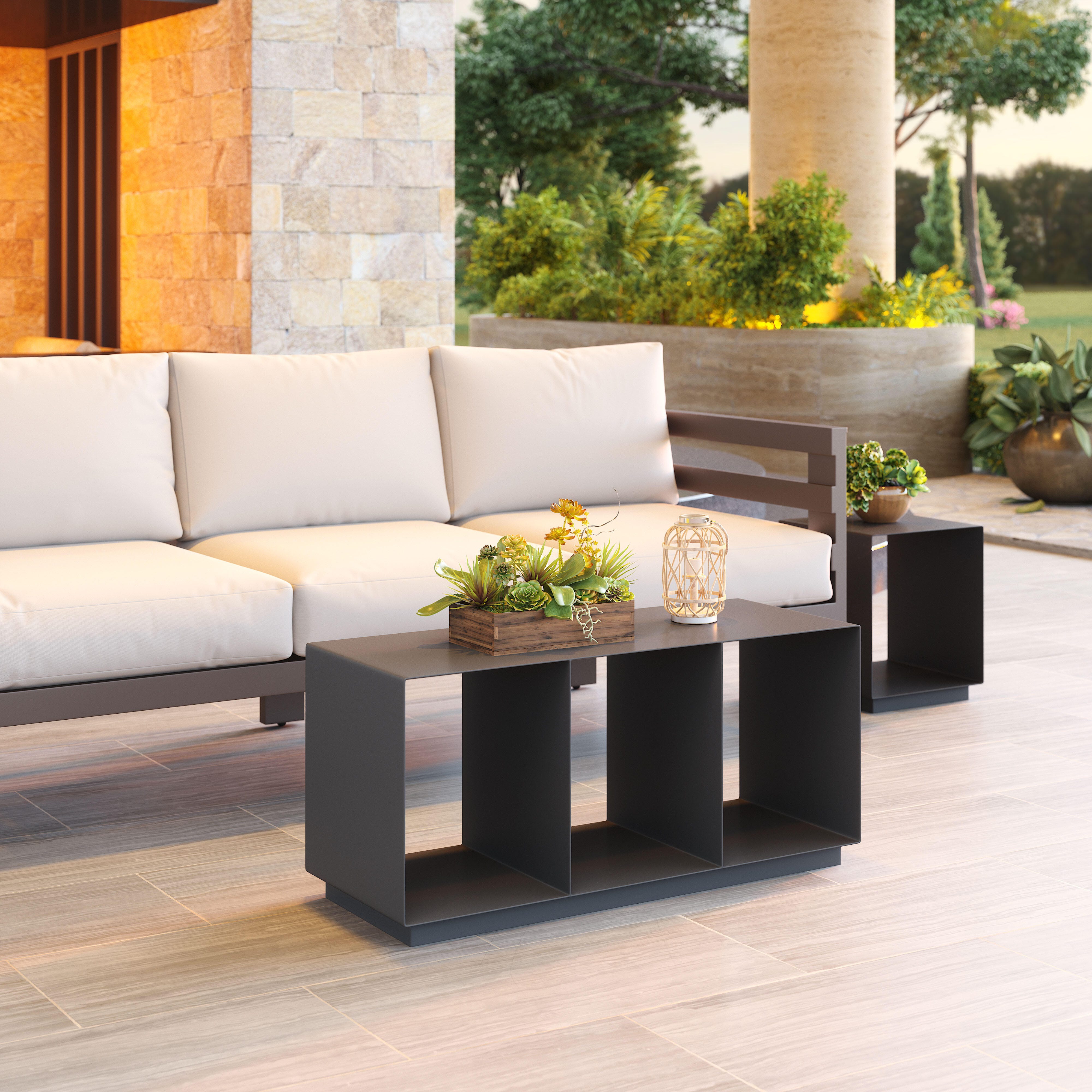 Erika Home Kokos Outdoor Coffee Table, , large
