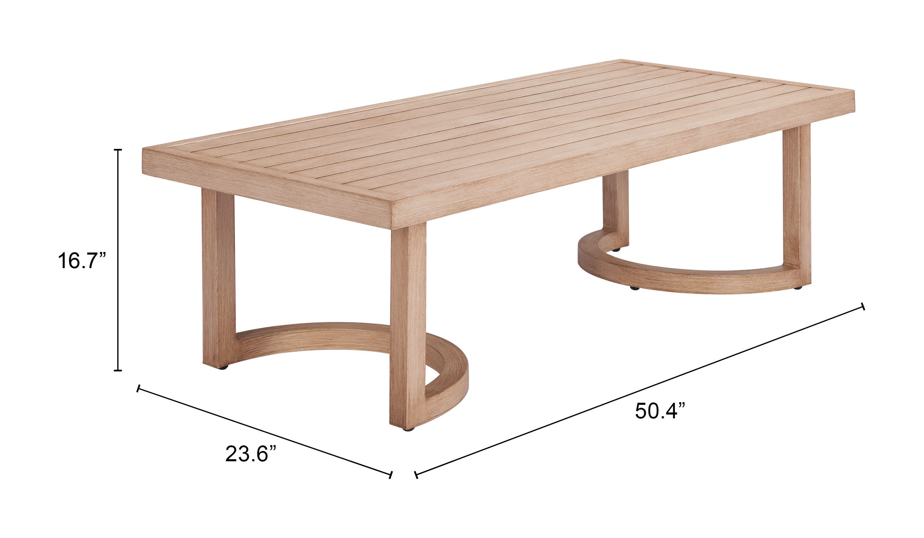 Erika Home Leto Outdoor Coffee Table, , large