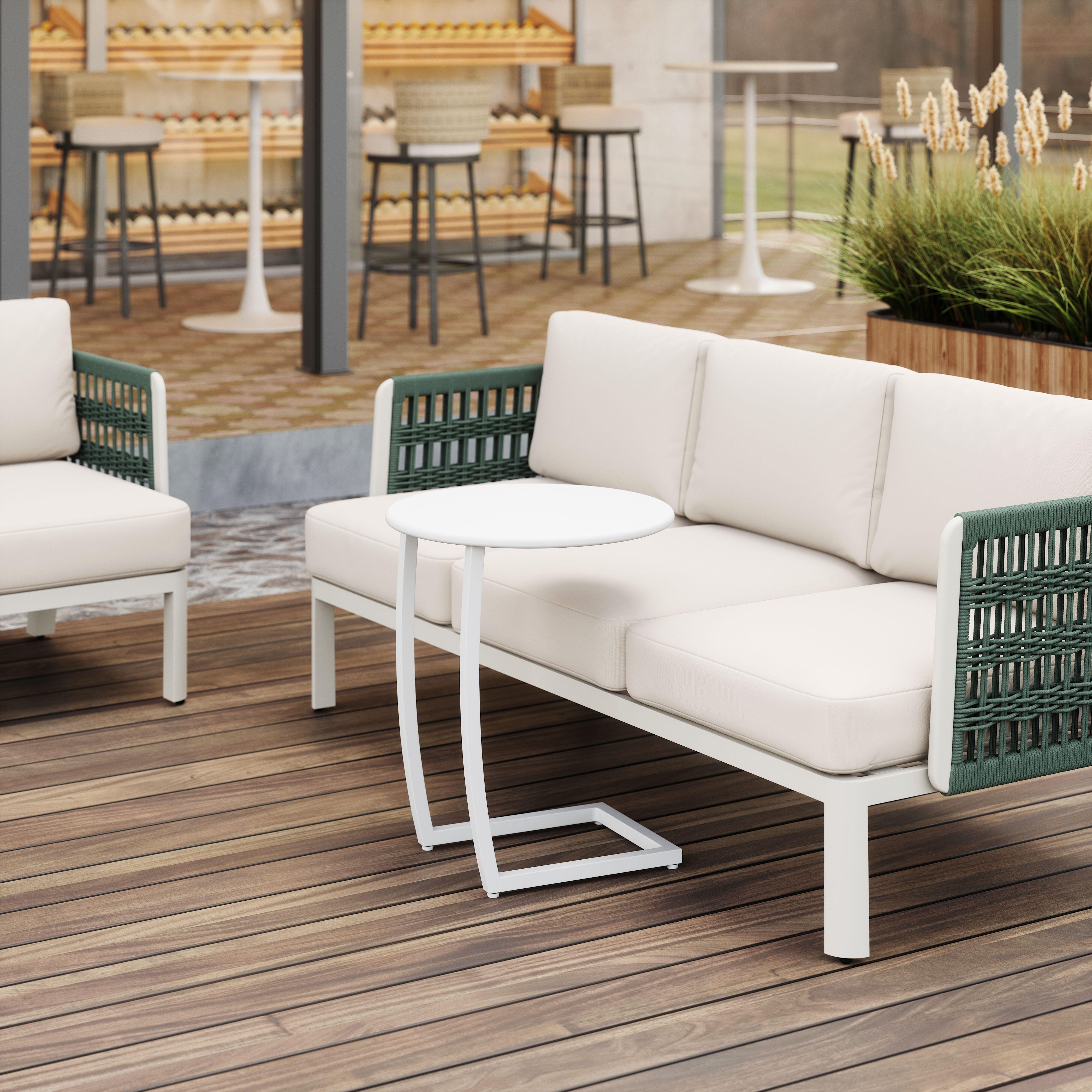Erika Home Noga Outdoor End Table, , large