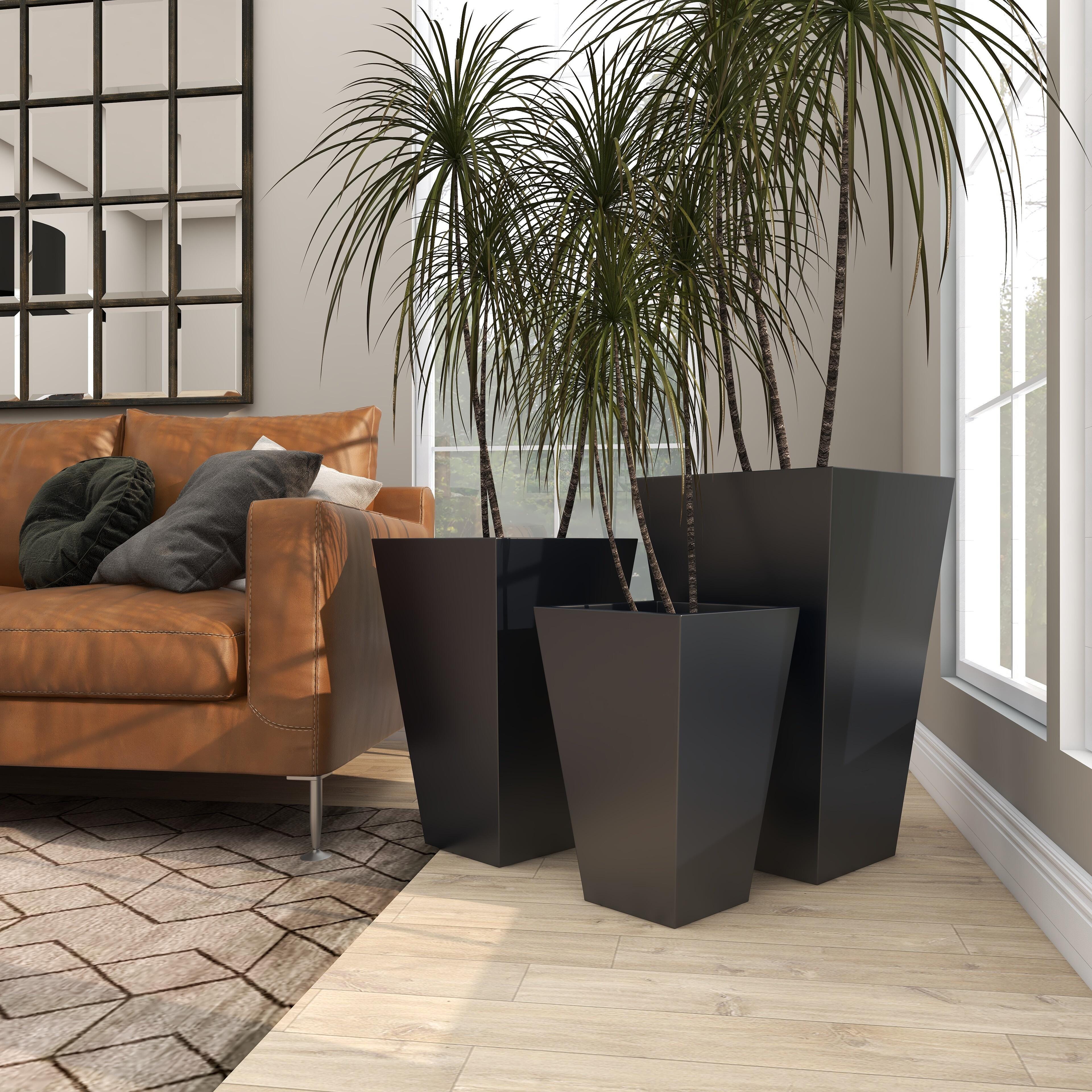 Bayberry Lane Outdoor Tapered Base Planter (Set of 3), , large
