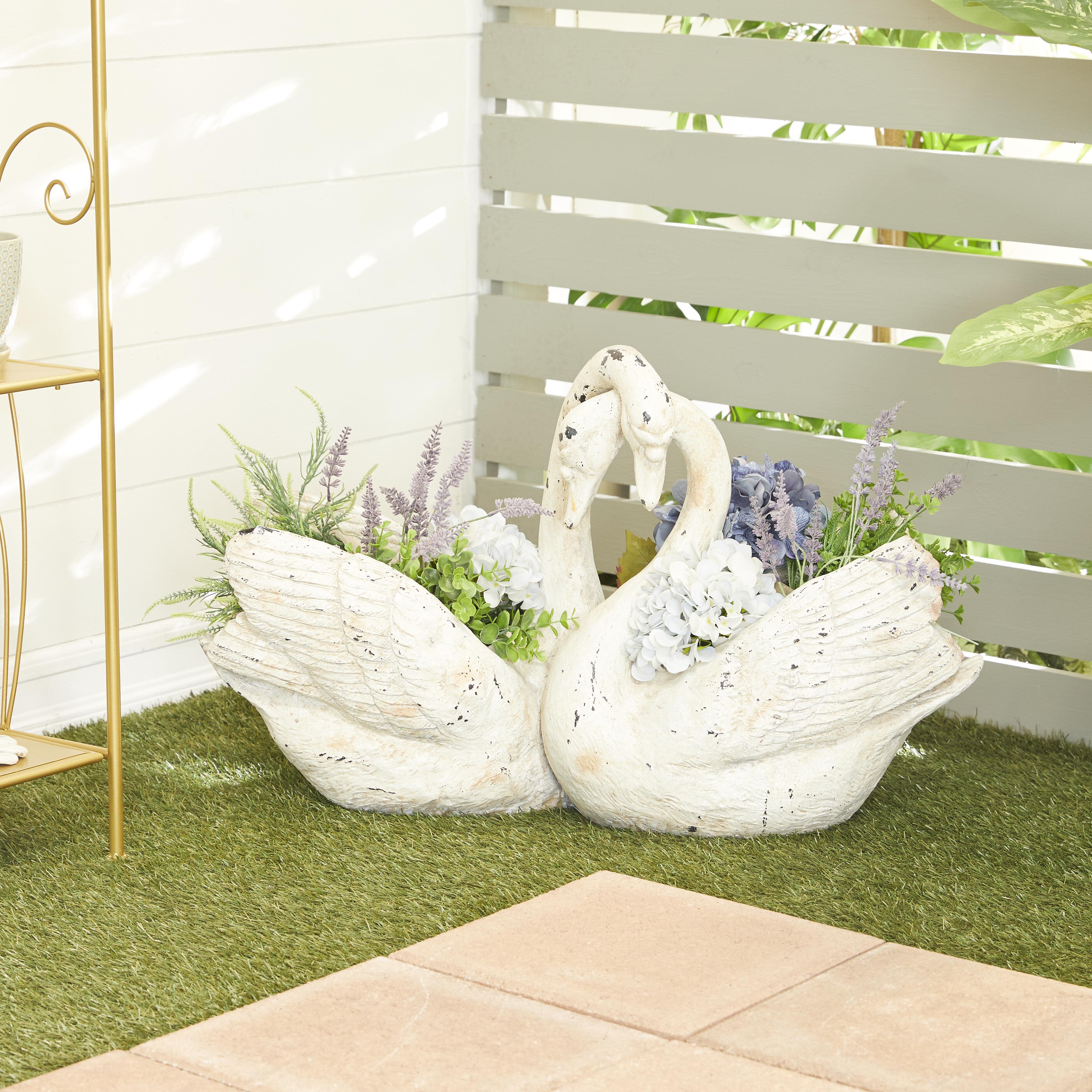 Bayberry Lane Outdoor Swan Planter, , rollover