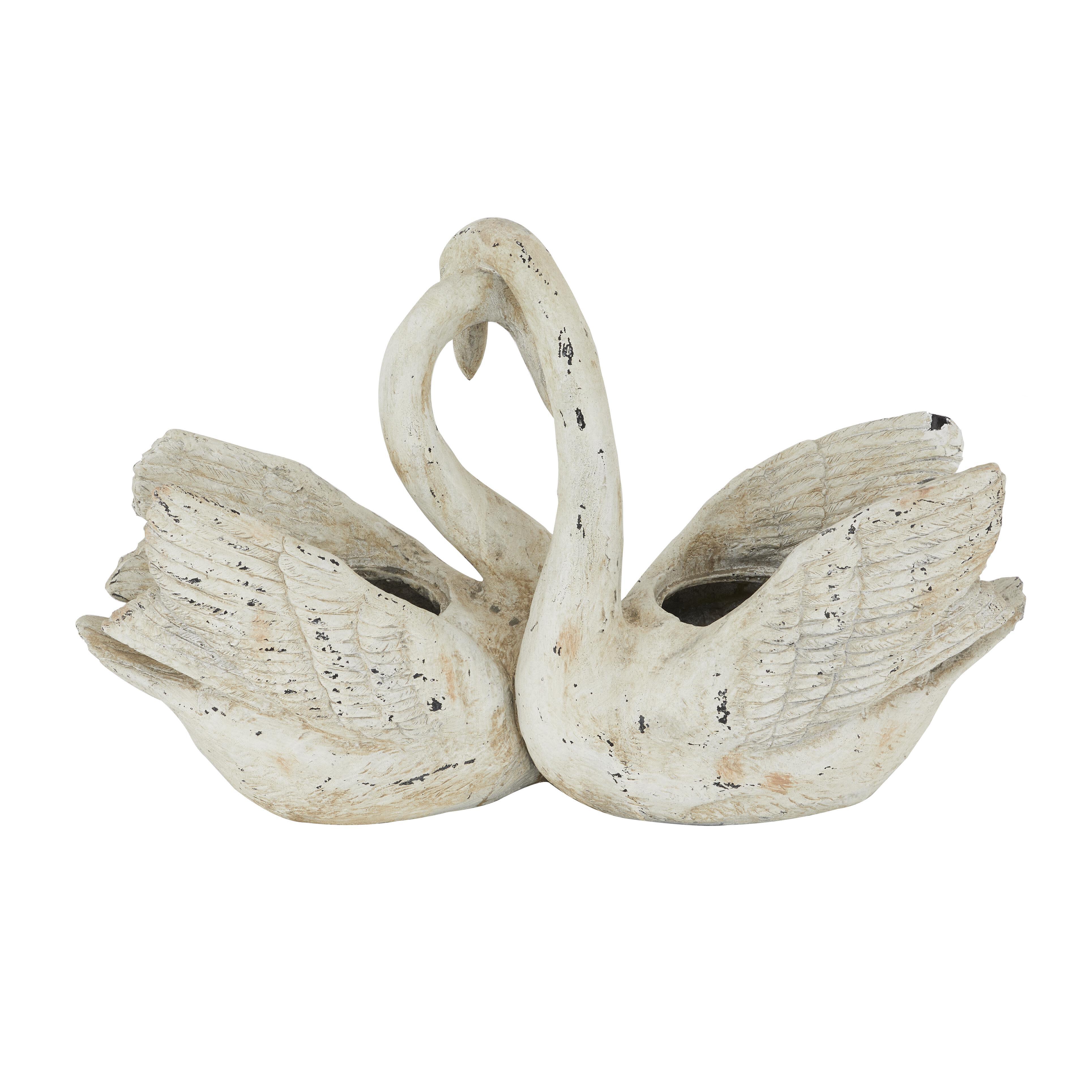 Bayberry Lane Outdoor Swan Planter, , large