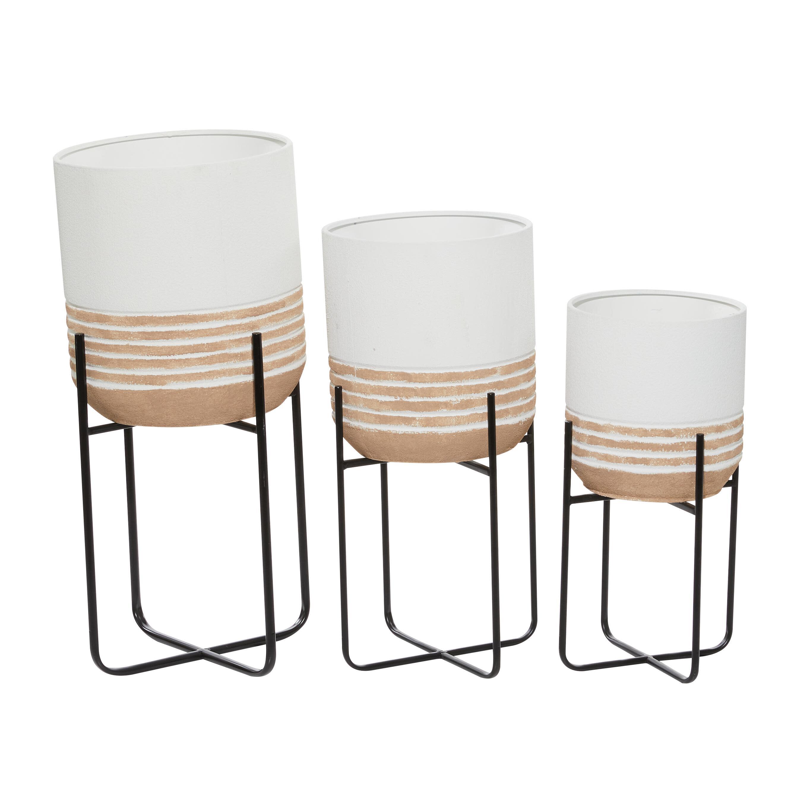 Bayberry Lane Outdoor Removable Stand Planter (Set of 3), , large