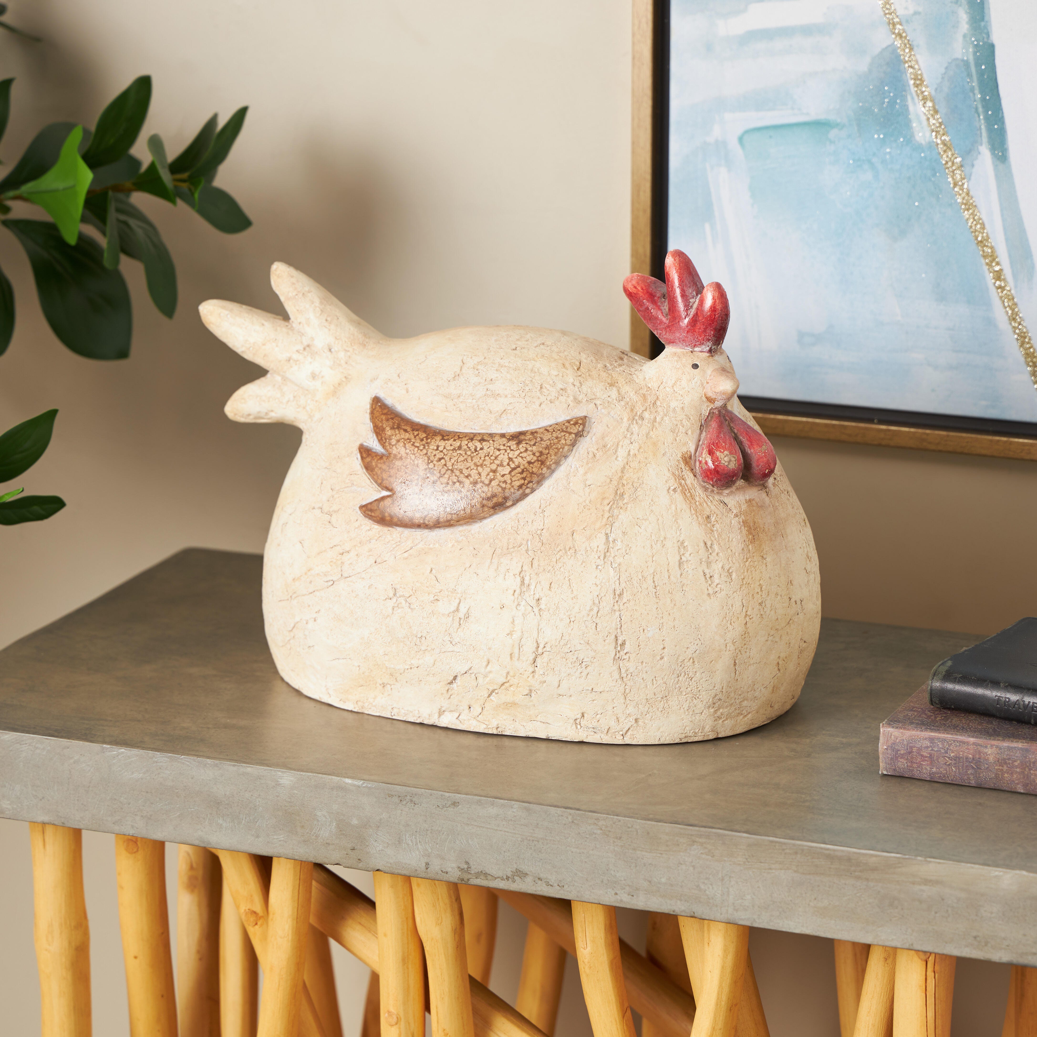 Bayberry Lane Outdoor Garden Rooster Sculpture, , rollover