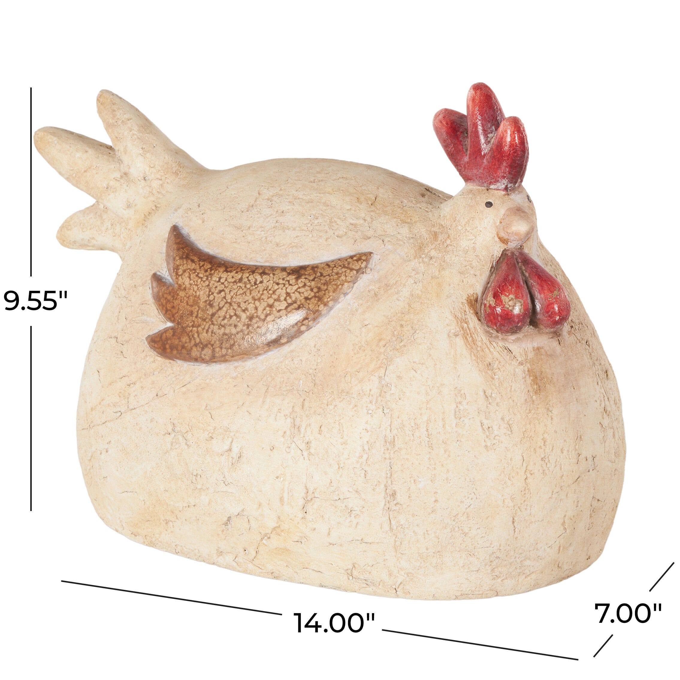Bayberry Lane Outdoor Garden Rooster Sculpture, , large