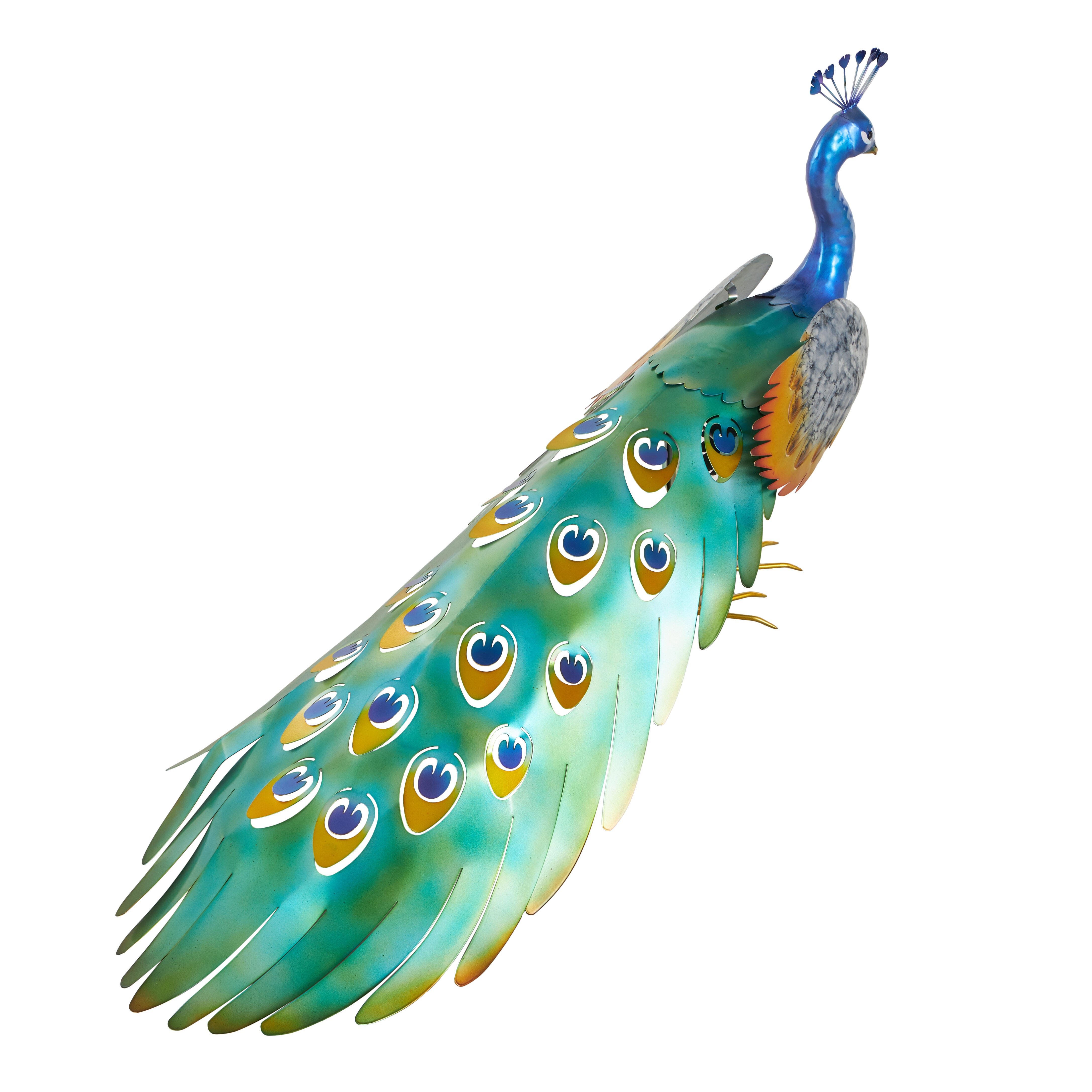 Bayberry Lane Outdoor Garden Peacock Sculpture, , large