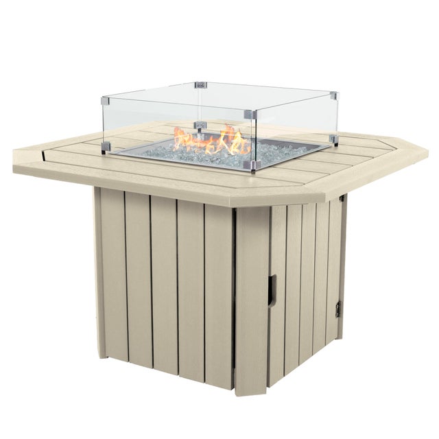 Highwood Oasis Outdoor Fire Pit Table