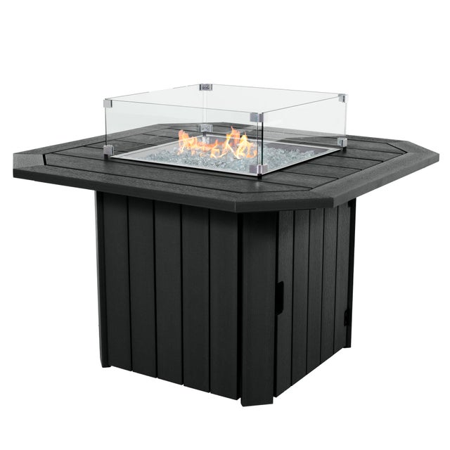 Highwood Oasis Outdoor Fire Pit Table