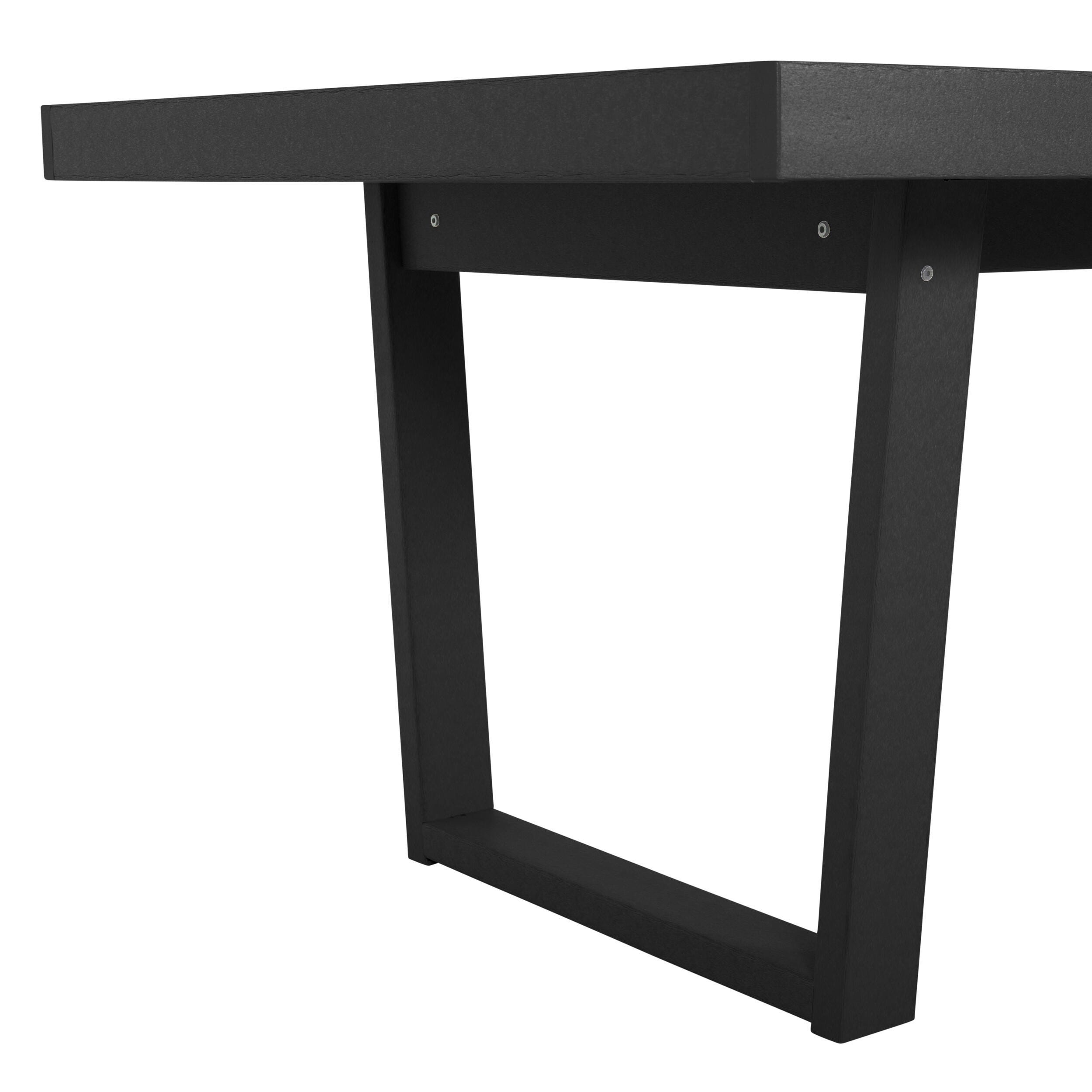 Bahia Verde Haven Outdoor Dining Table, Black Sand, large