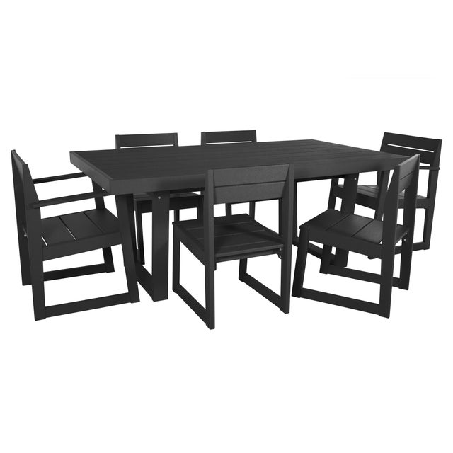 Bahia Verde Haven Outdoor Dining Table with 2 Armchairs and 4 Side Chairs