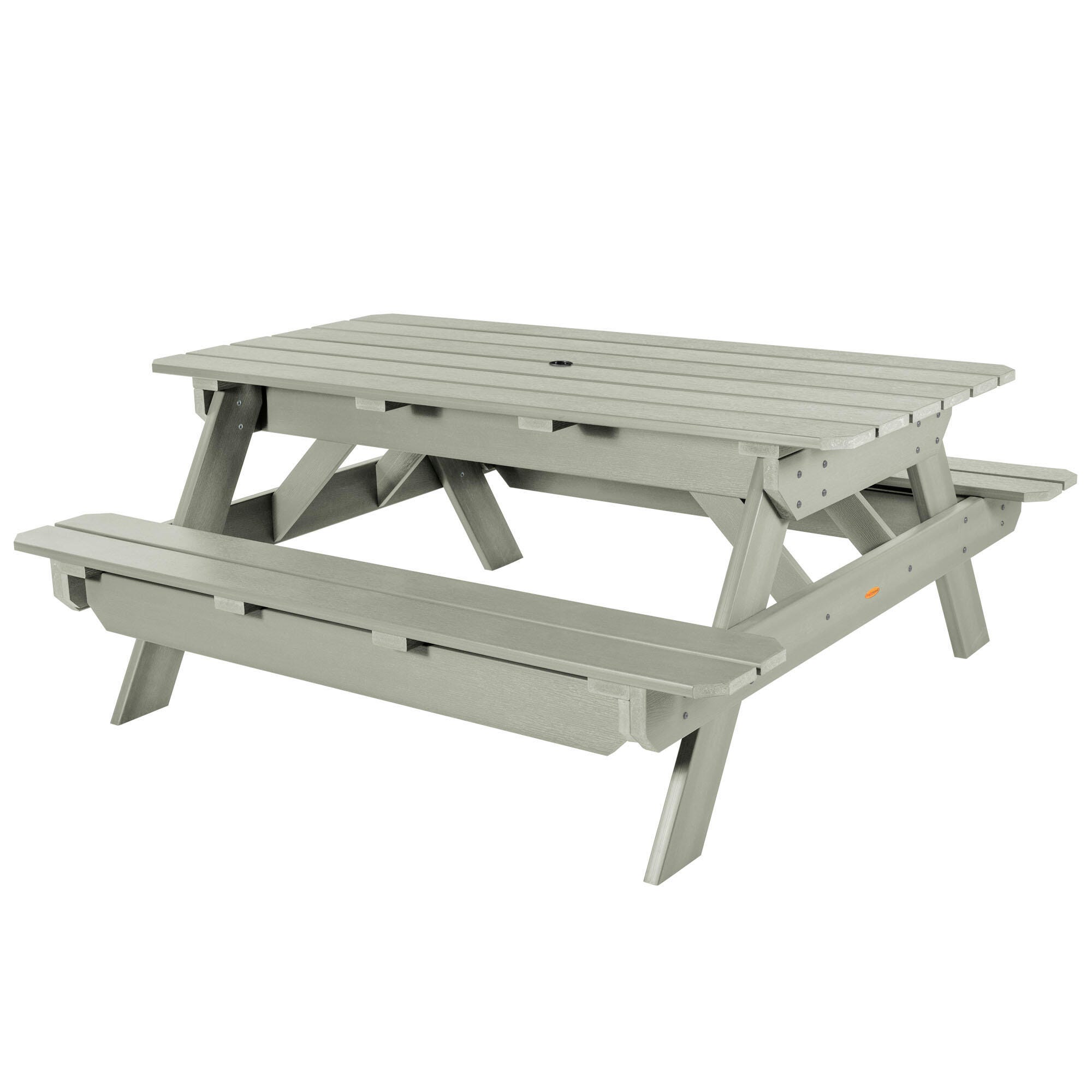 Highwood Hometown Outdoor Picnic Table, Eucalyptus, large
