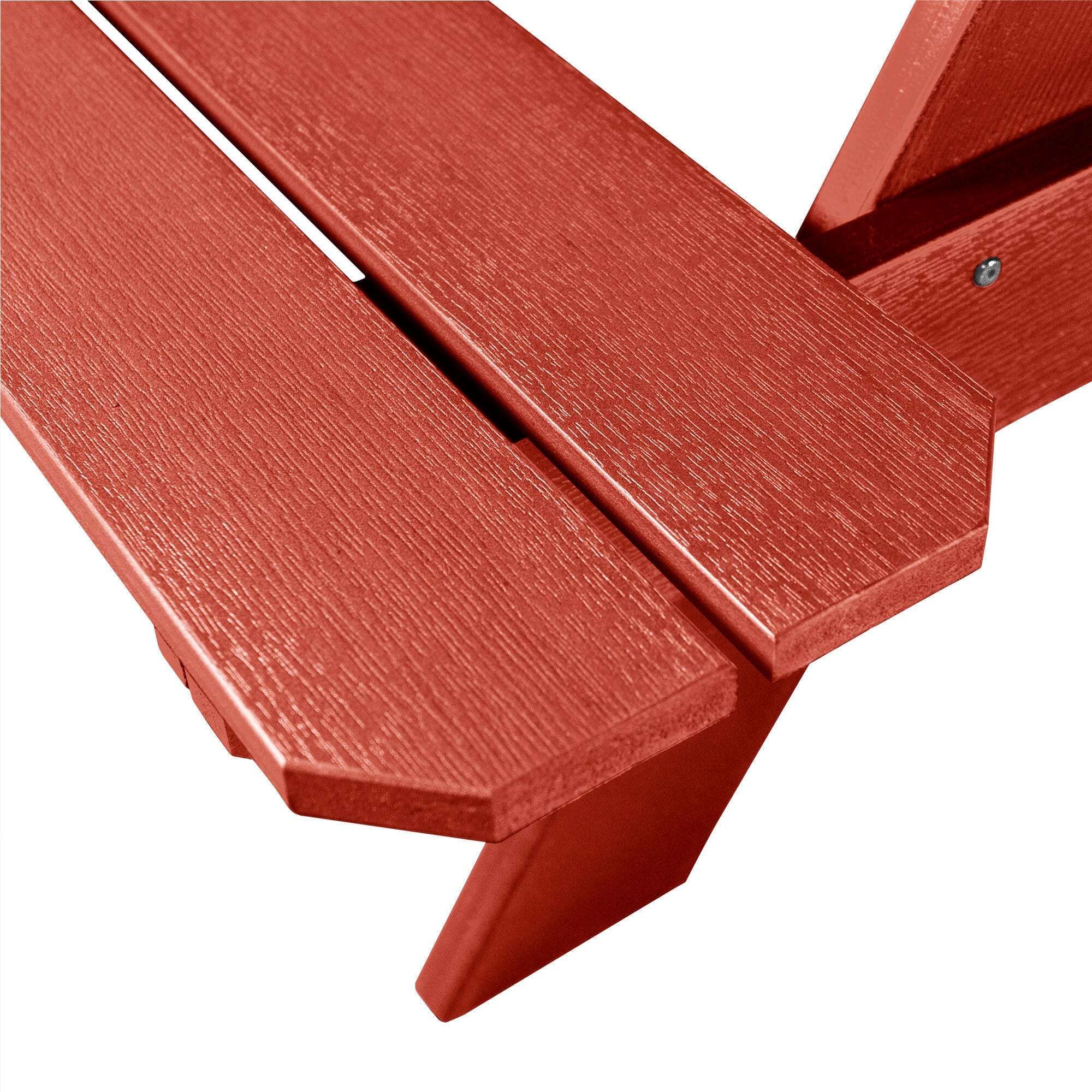 Highwood Hometown Outdoor Picnic Table, Rustic Red, large