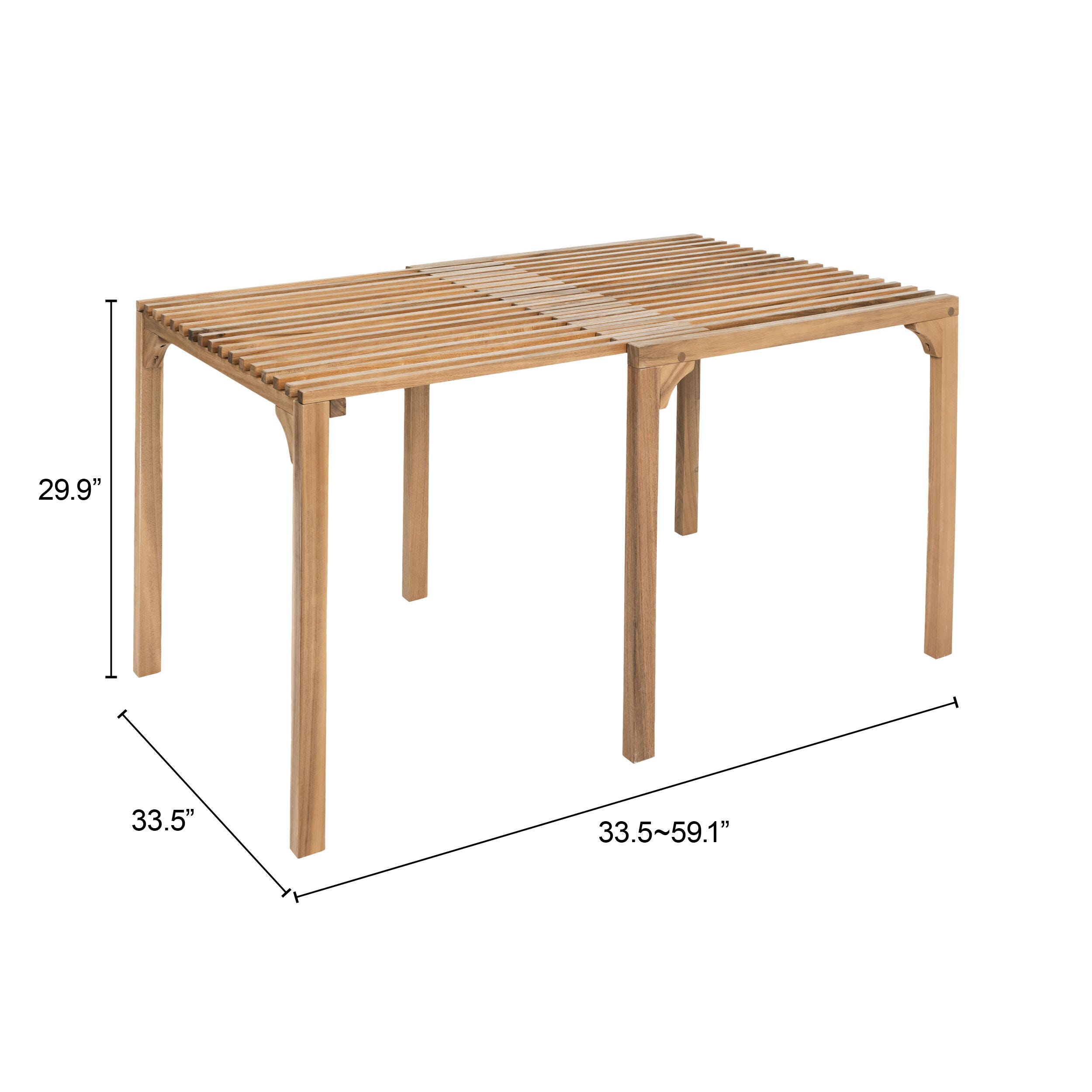 Erika Home Riviera Outdoor Extendable Dining Table, , large