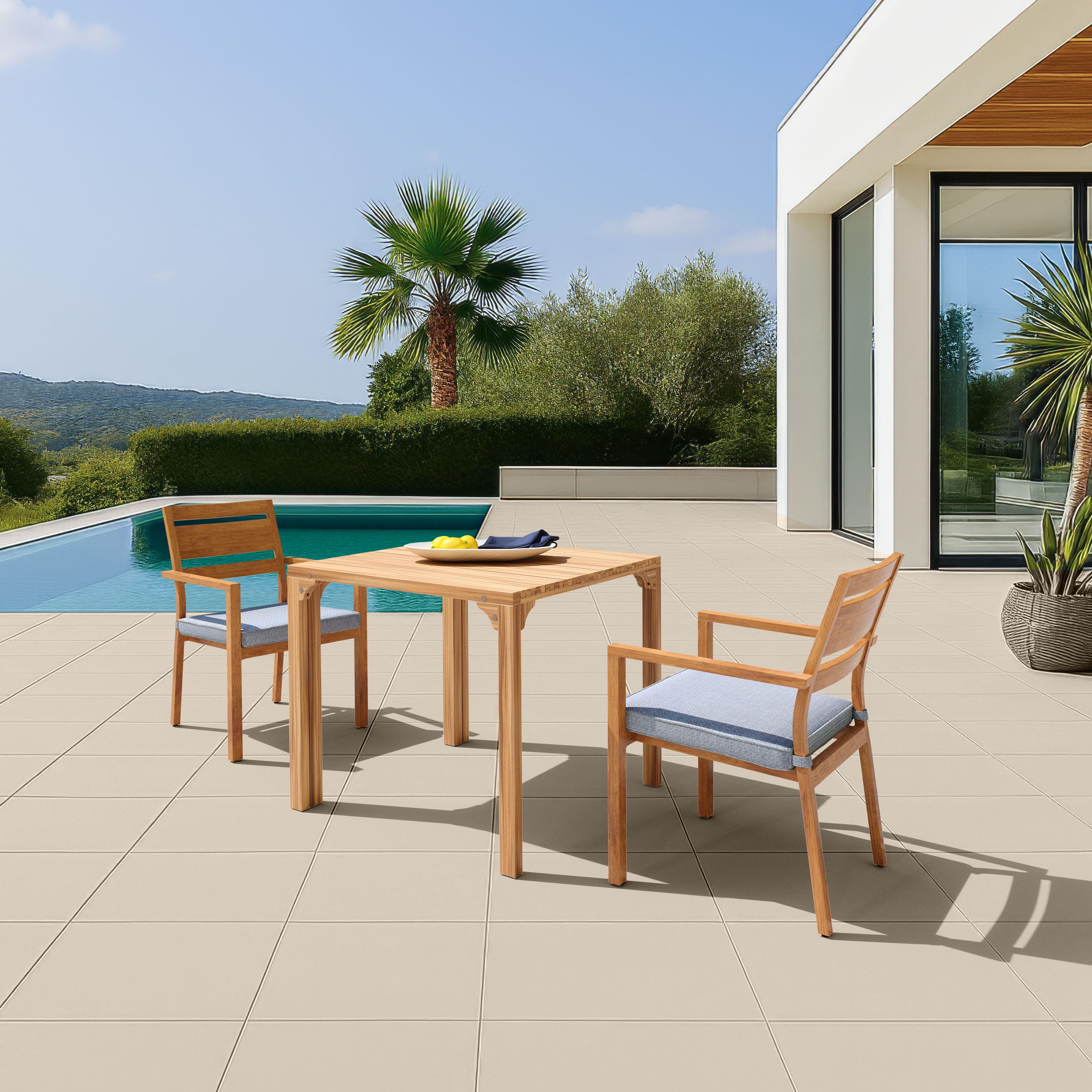 Erika Home Riviera Outdoor Extendable Dining Table, , large