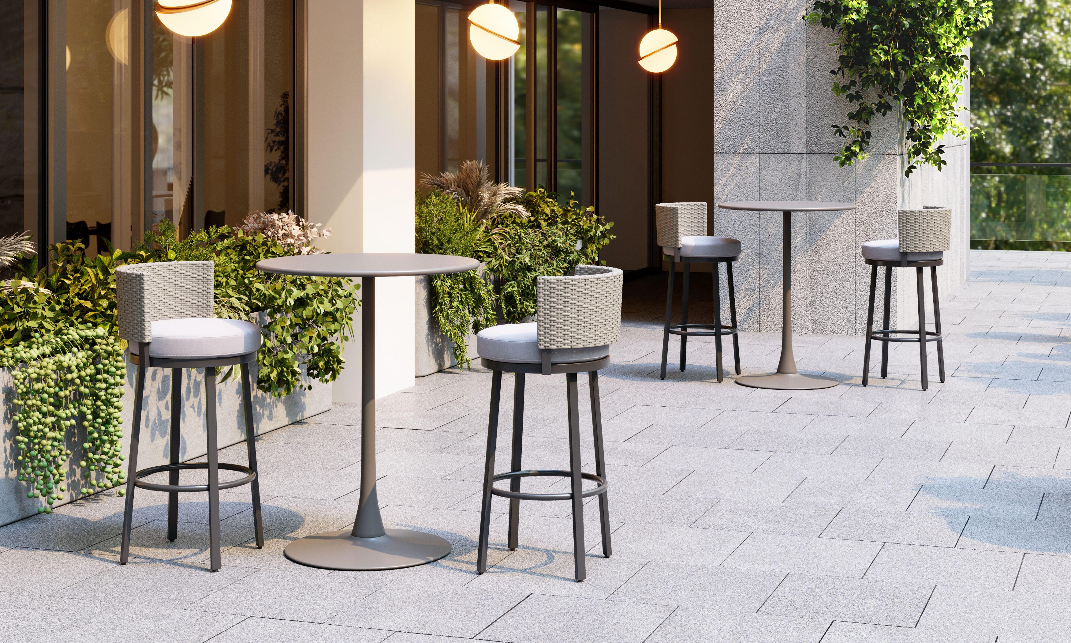 Erika Home ZUO Wave Outdoor Barstool, , large