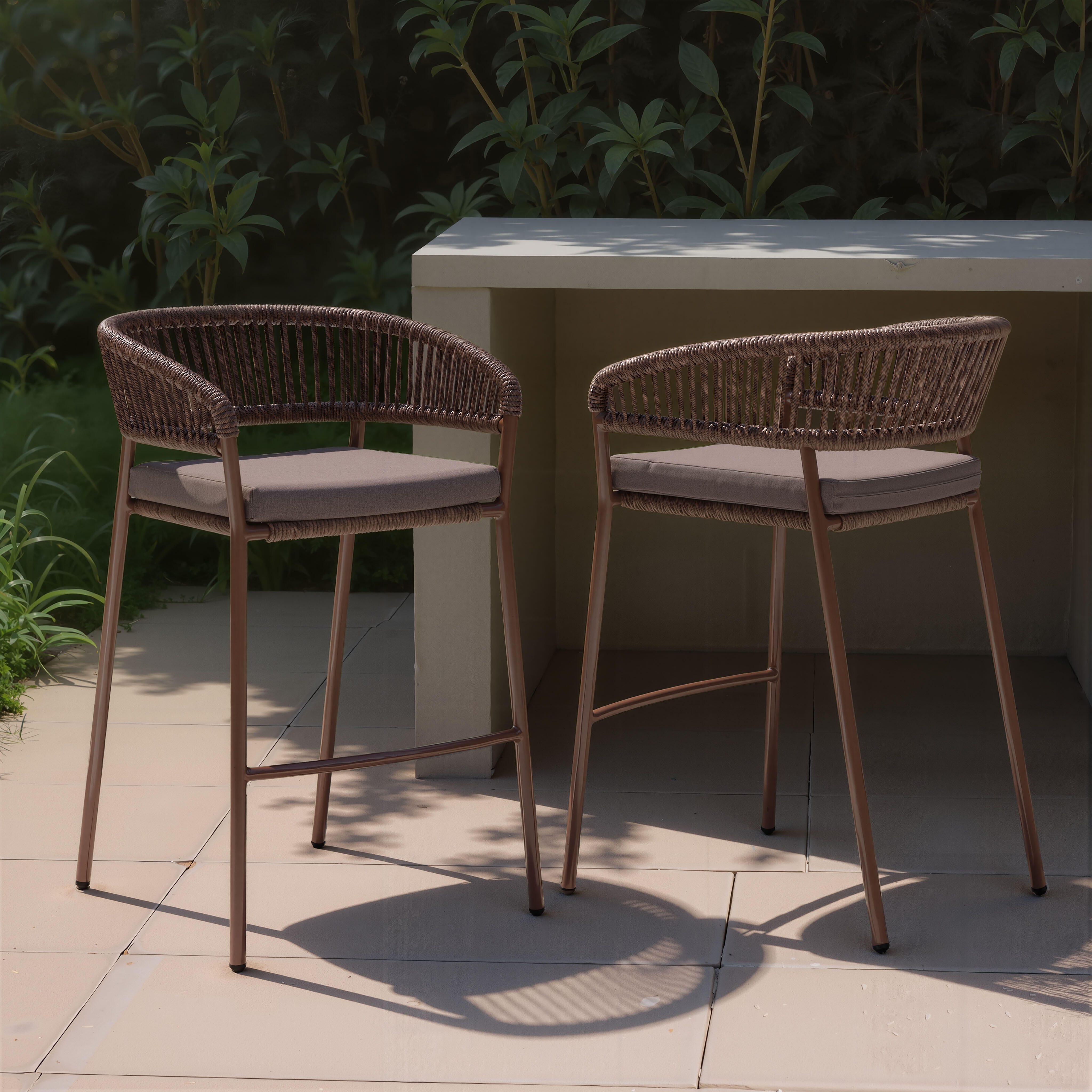 Erika Home ZUO Skye Outdoor Barstool (Set of 2), , rollover