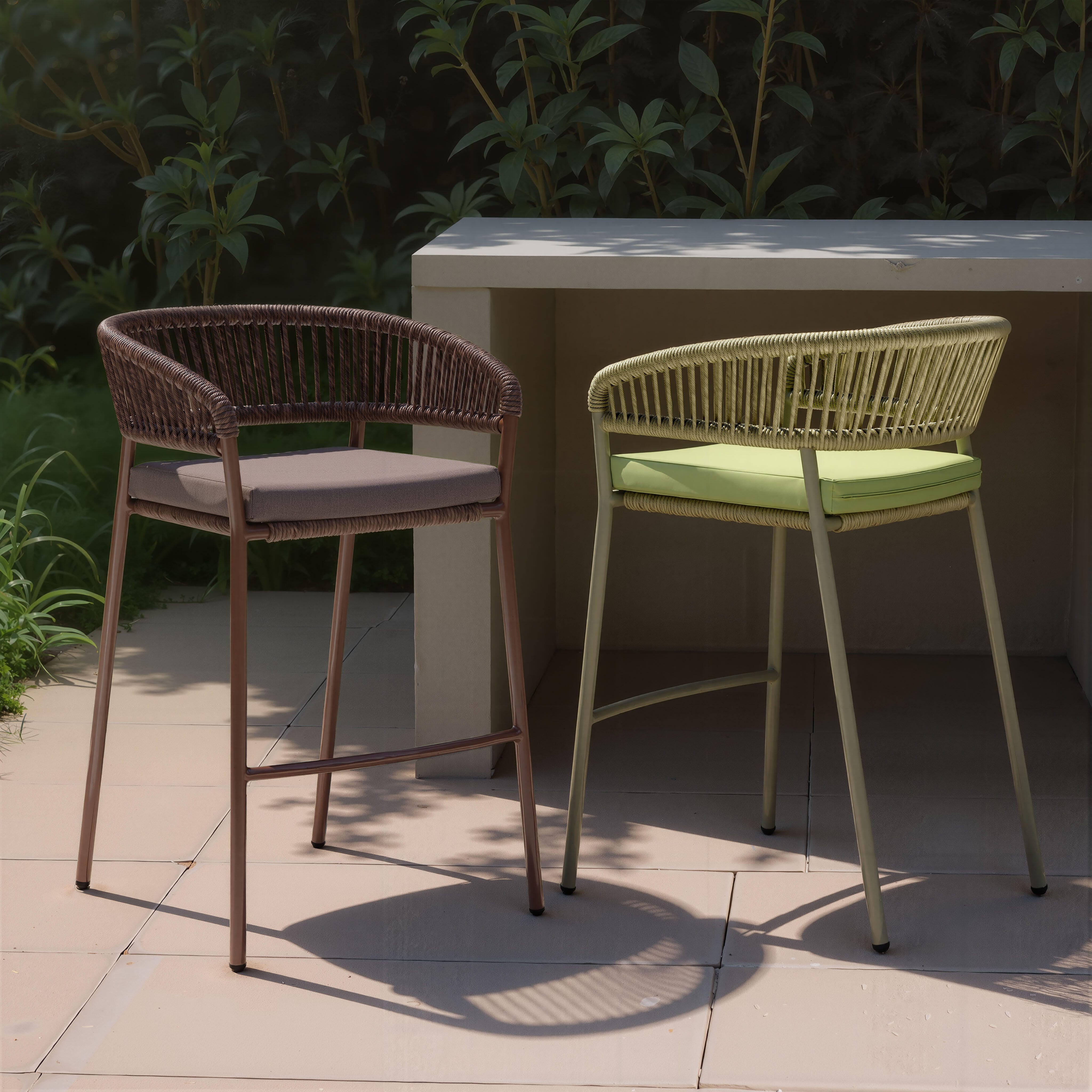Erika Home ZUO Skye Outdoor Barstool (Set of 2), , large