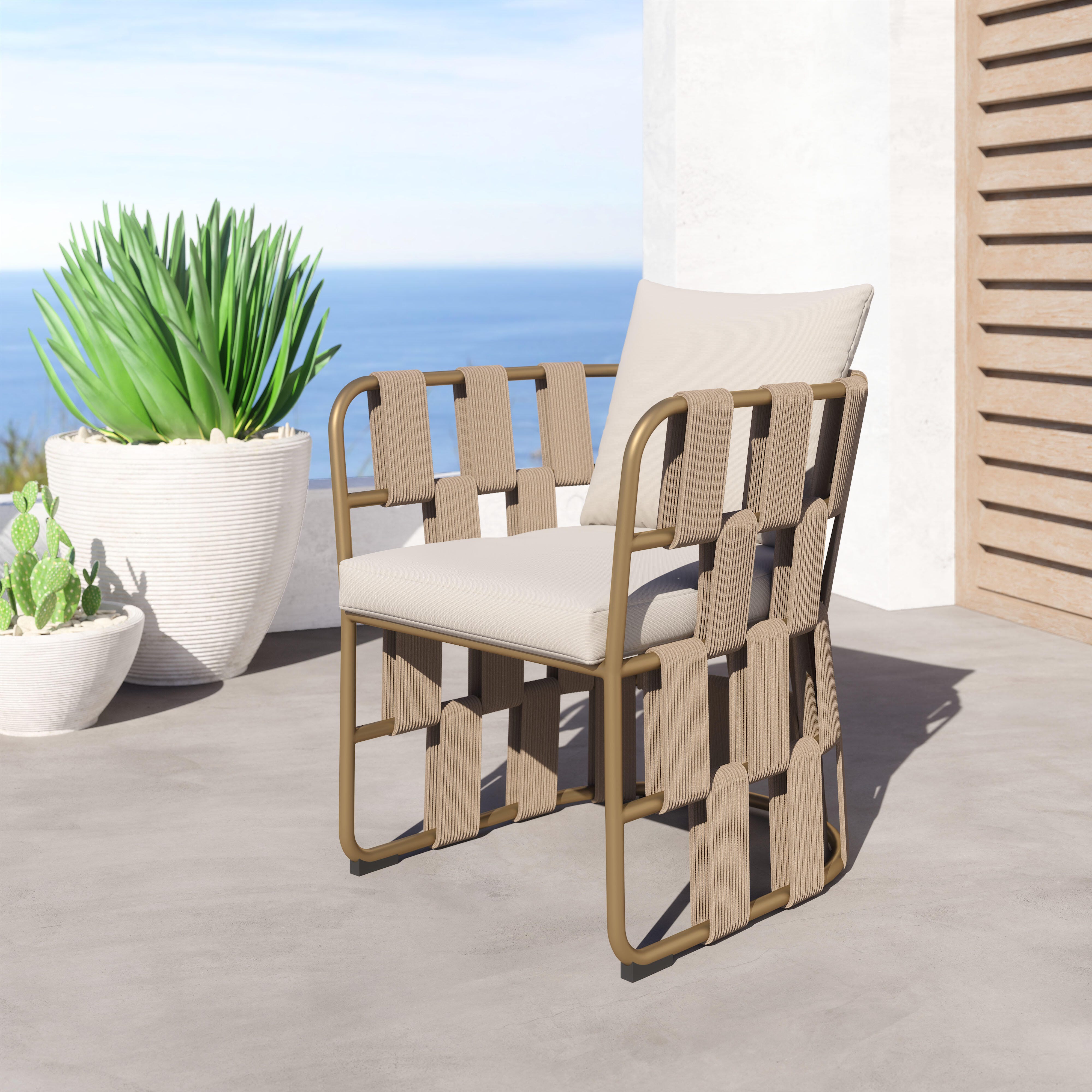 Erika Home ZUO Quadrat Outdoor Dining Chair, , rollover
