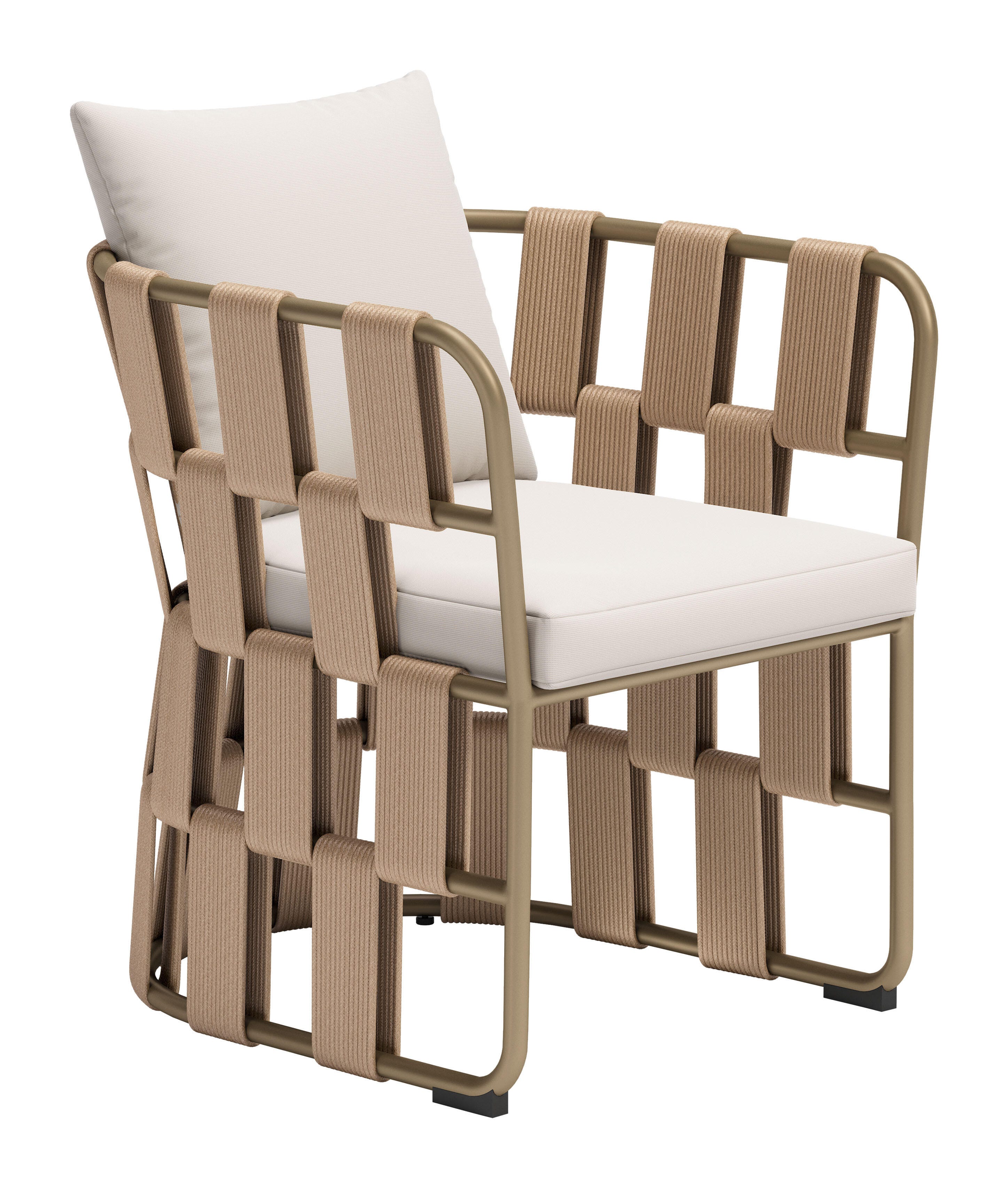 Erika Home ZUO Quadrat Outdoor Dining Chair, , large