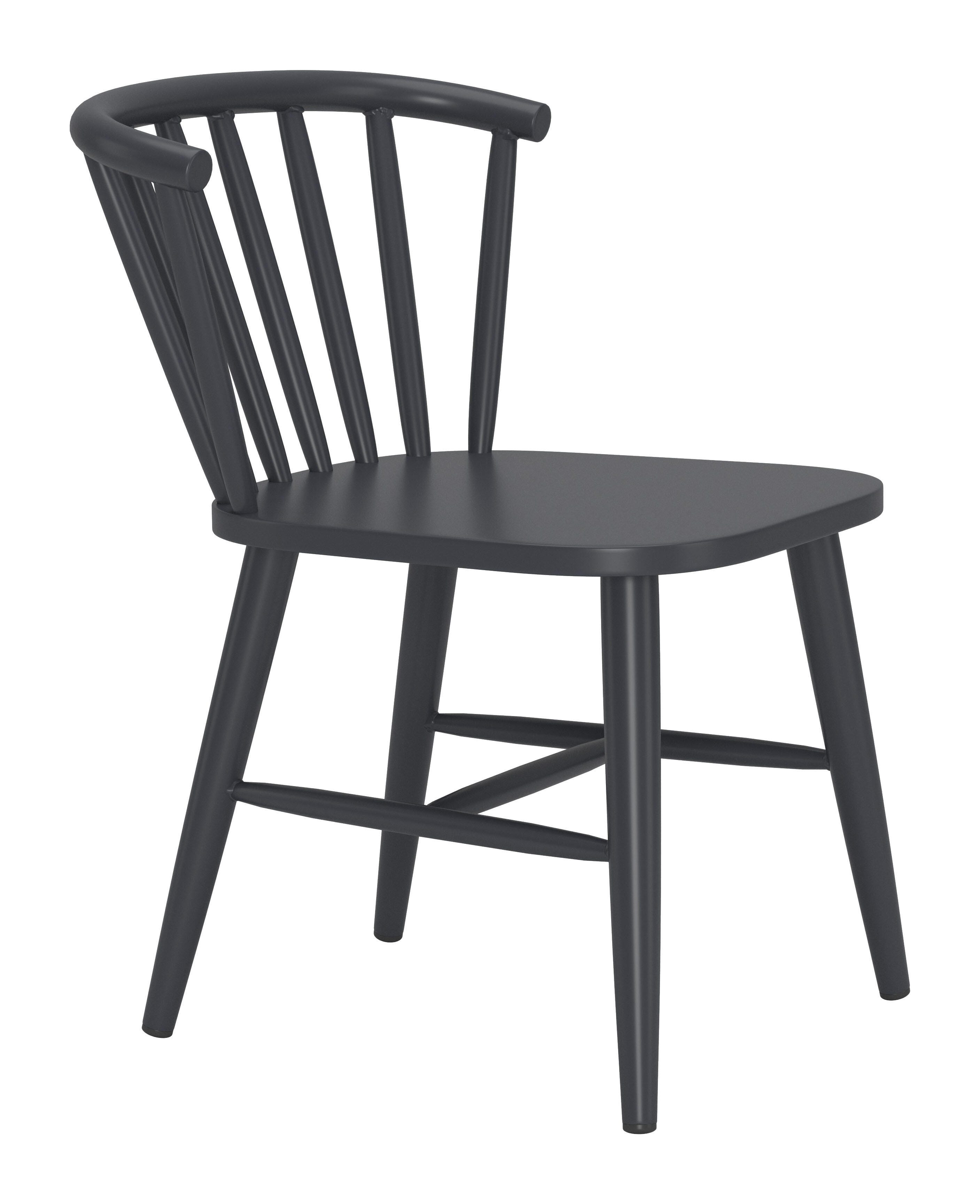 Erika Home ZUO Shio Outdoor Dining Chair, Black, large