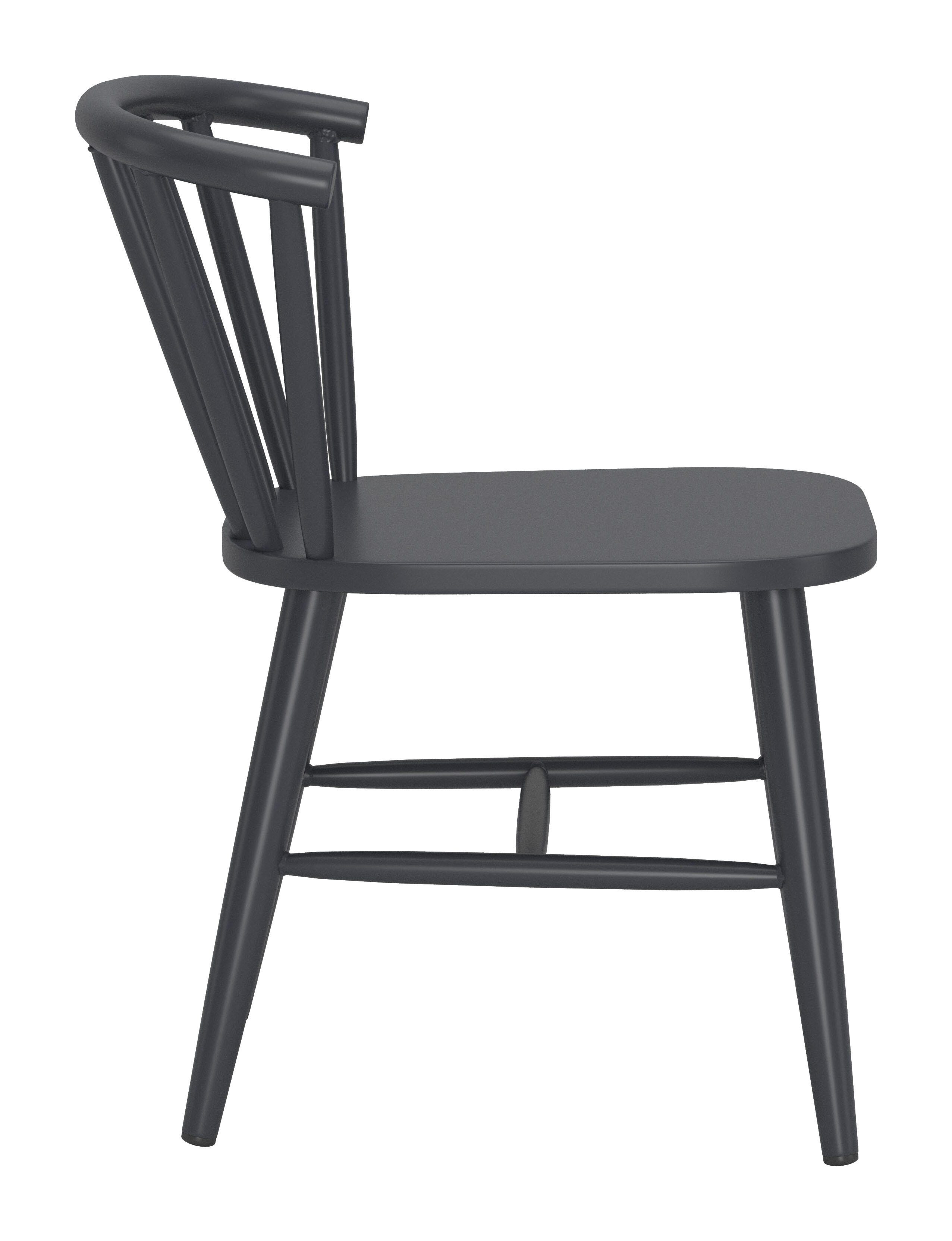 Erika Home ZUO Shio Outdoor Dining Chair, Black, large
