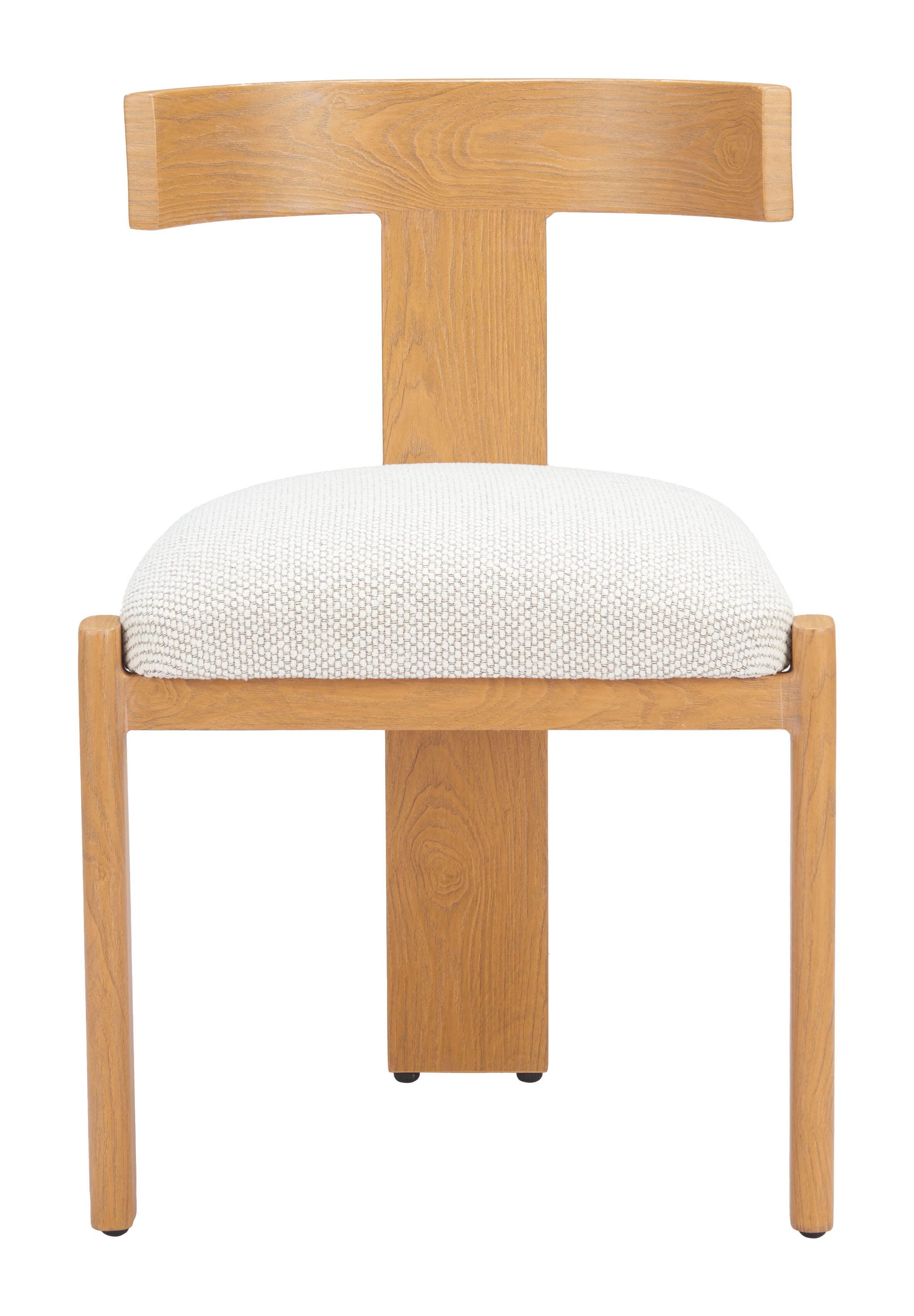 Erika Home ZUO Tiana Outdoor Dining Chair, Beige/Brown, large