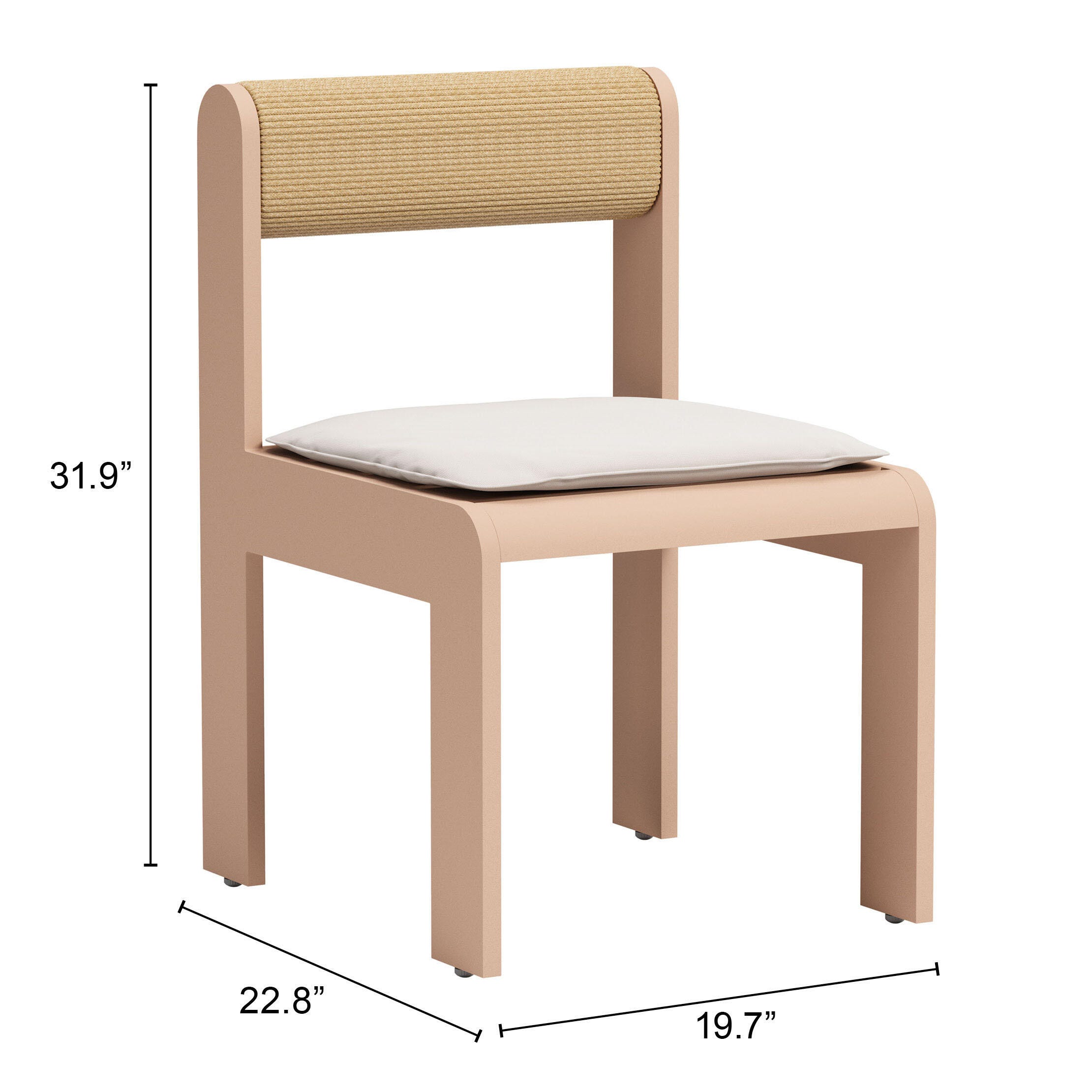 Erika Home ZUO Island Outdoor Dining Chair (Set of 2), , large
