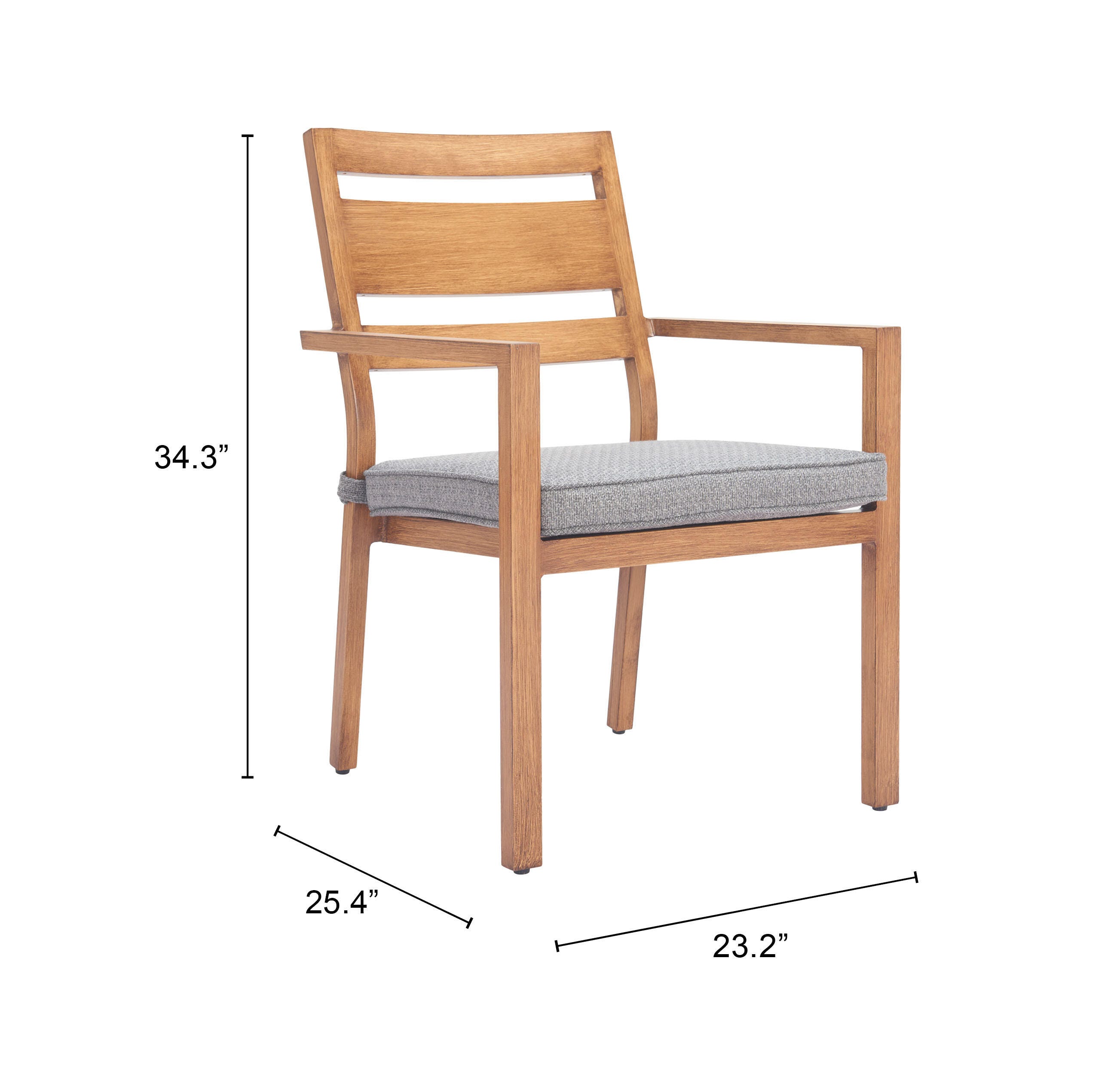 Erika Home ZUO Rader Outdoor Dining Chair (Set of 2), , large
