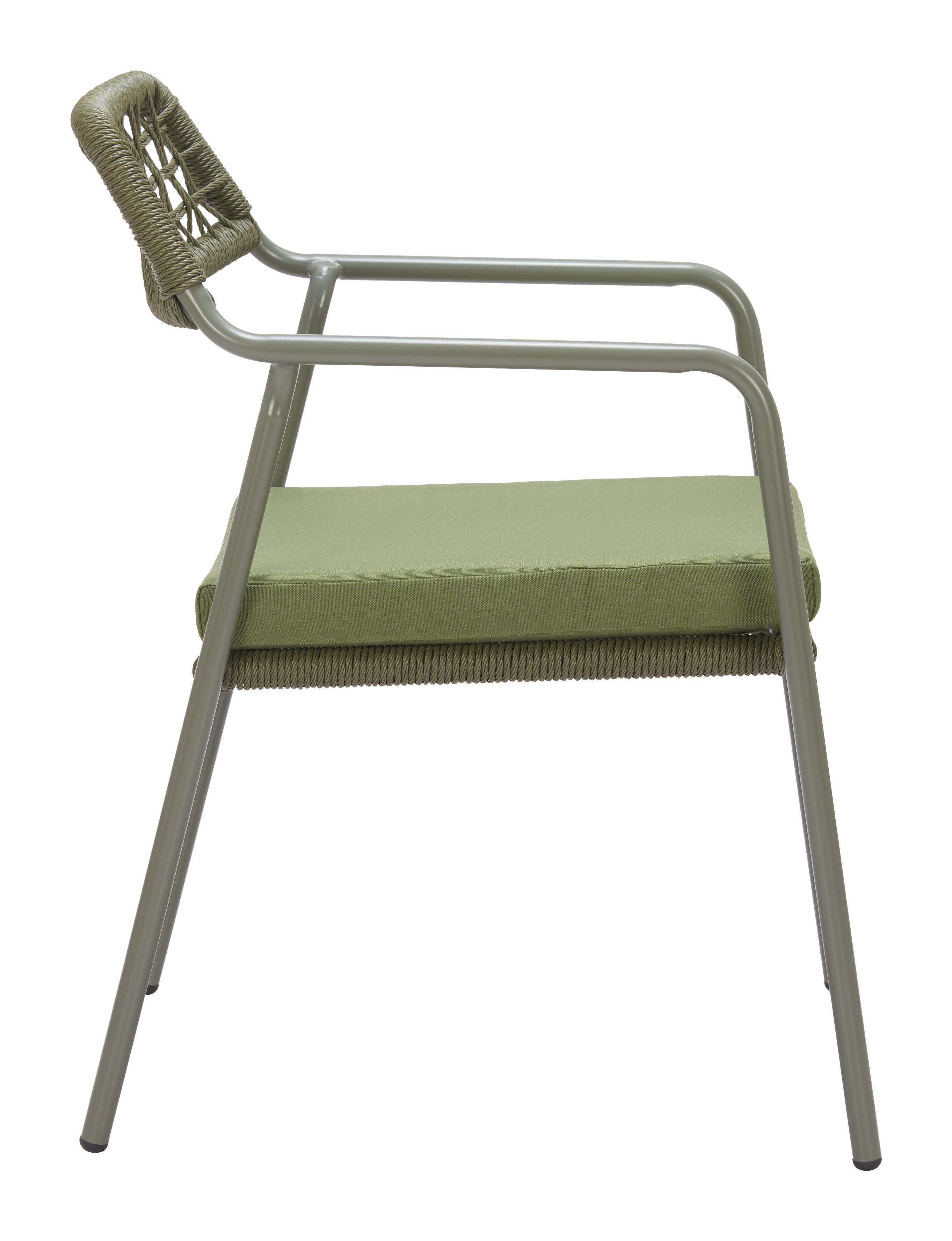 Erika Home ZUO Rio Outdoor Dining Chair (Set of 2), Green, large