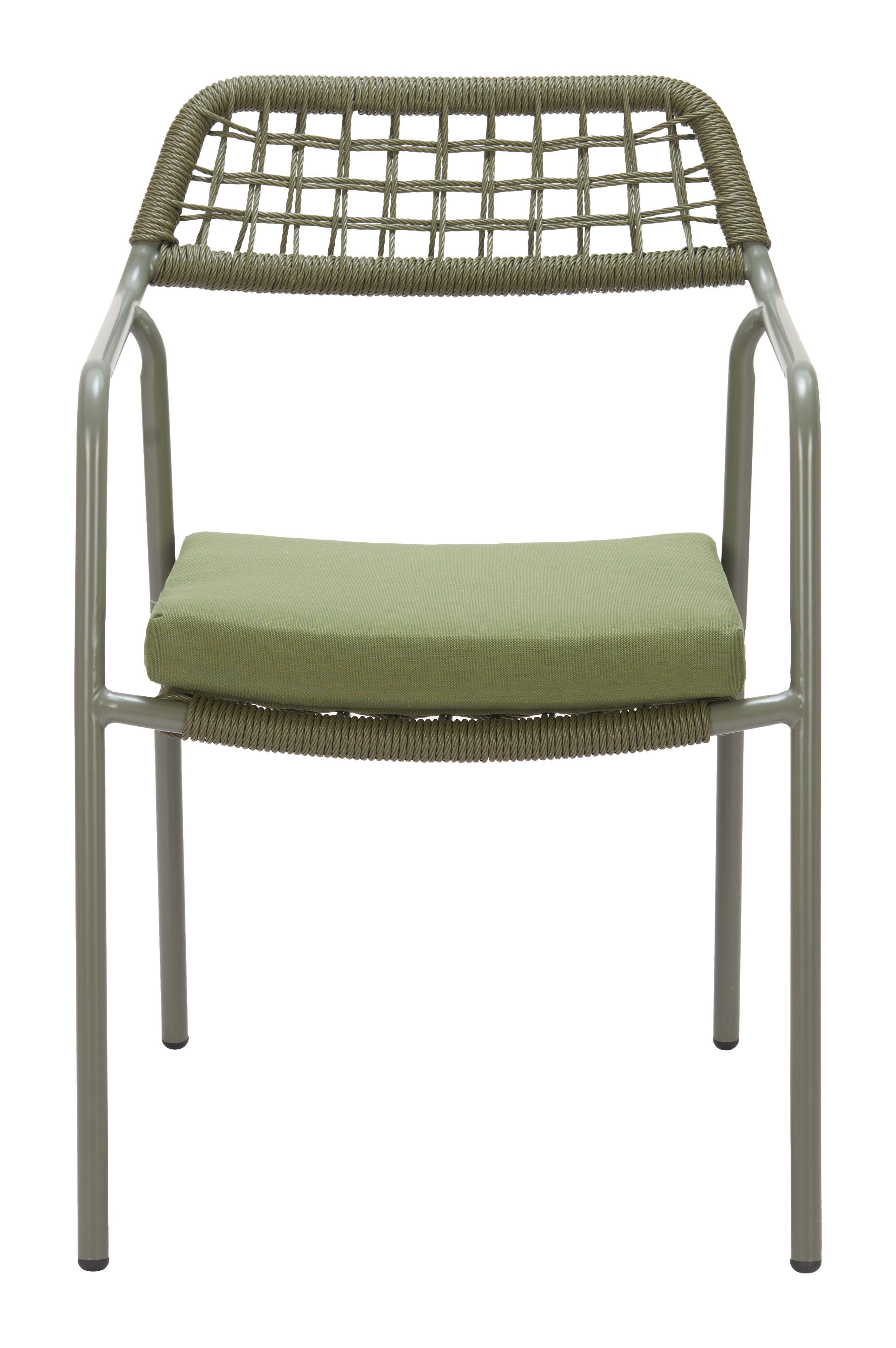 Erika Home ZUO Rio Outdoor Dining Chair (Set of 2), Green, large