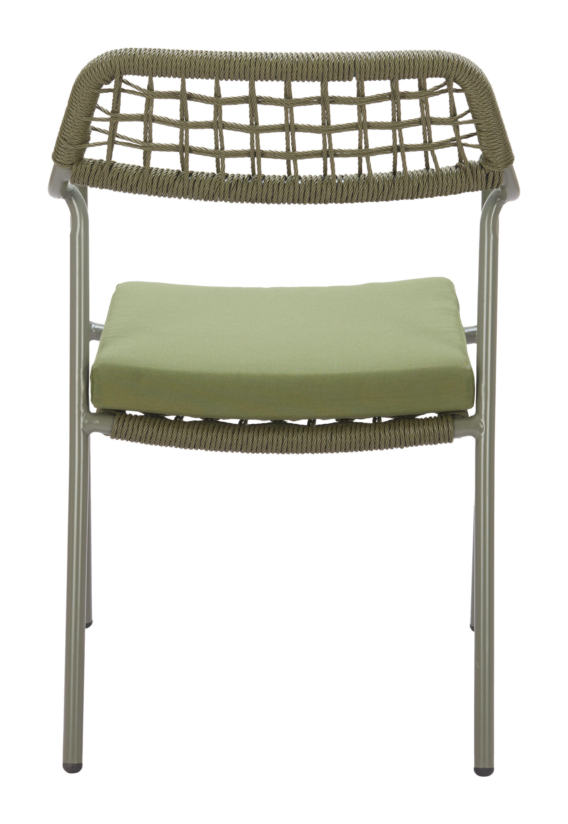 Erika Home ZUO Rio Outdoor Dining Chair (Set of 2), Green, large