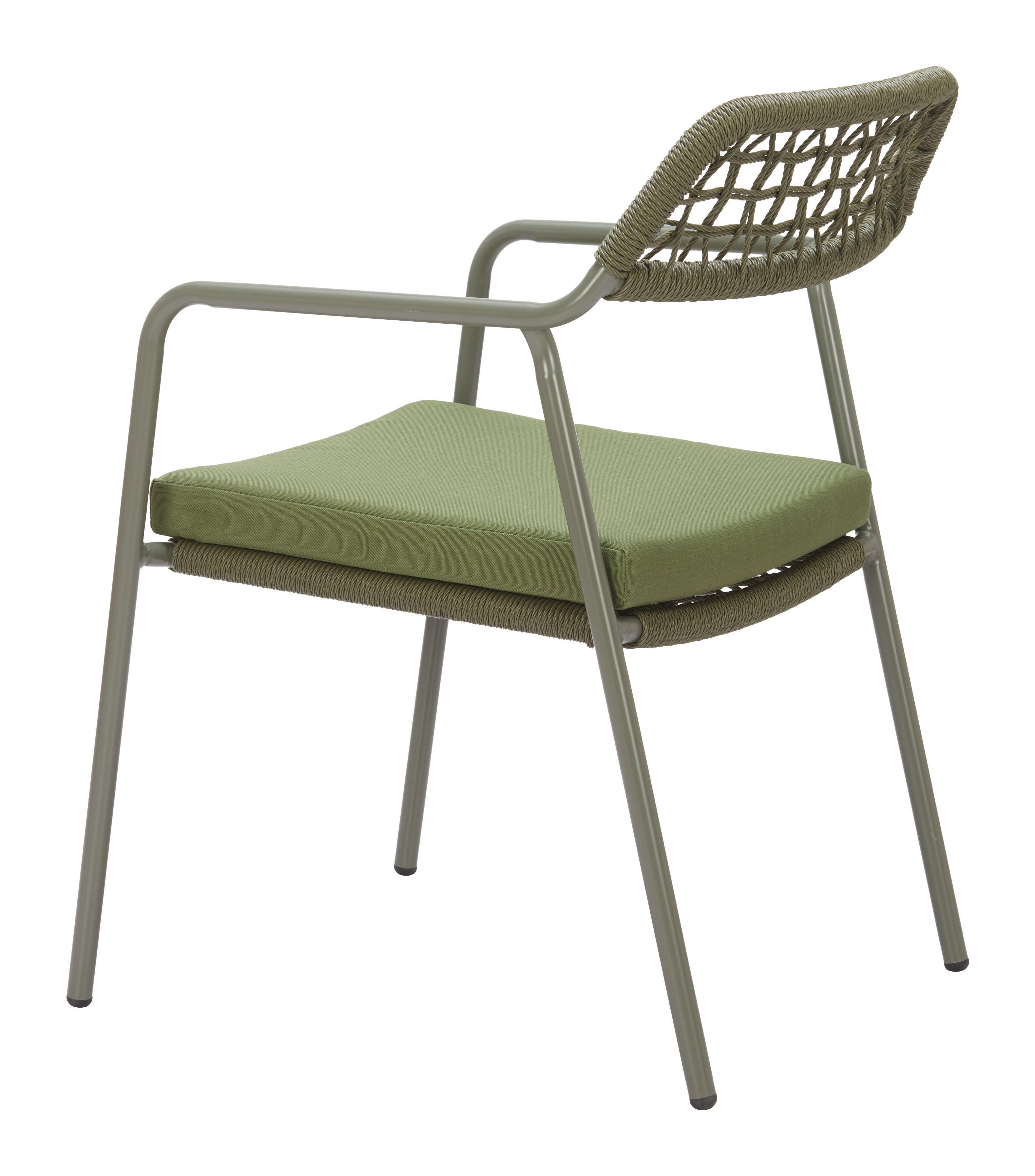 Erika Home ZUO Rio Outdoor Dining Chair (Set of 2), Green, large