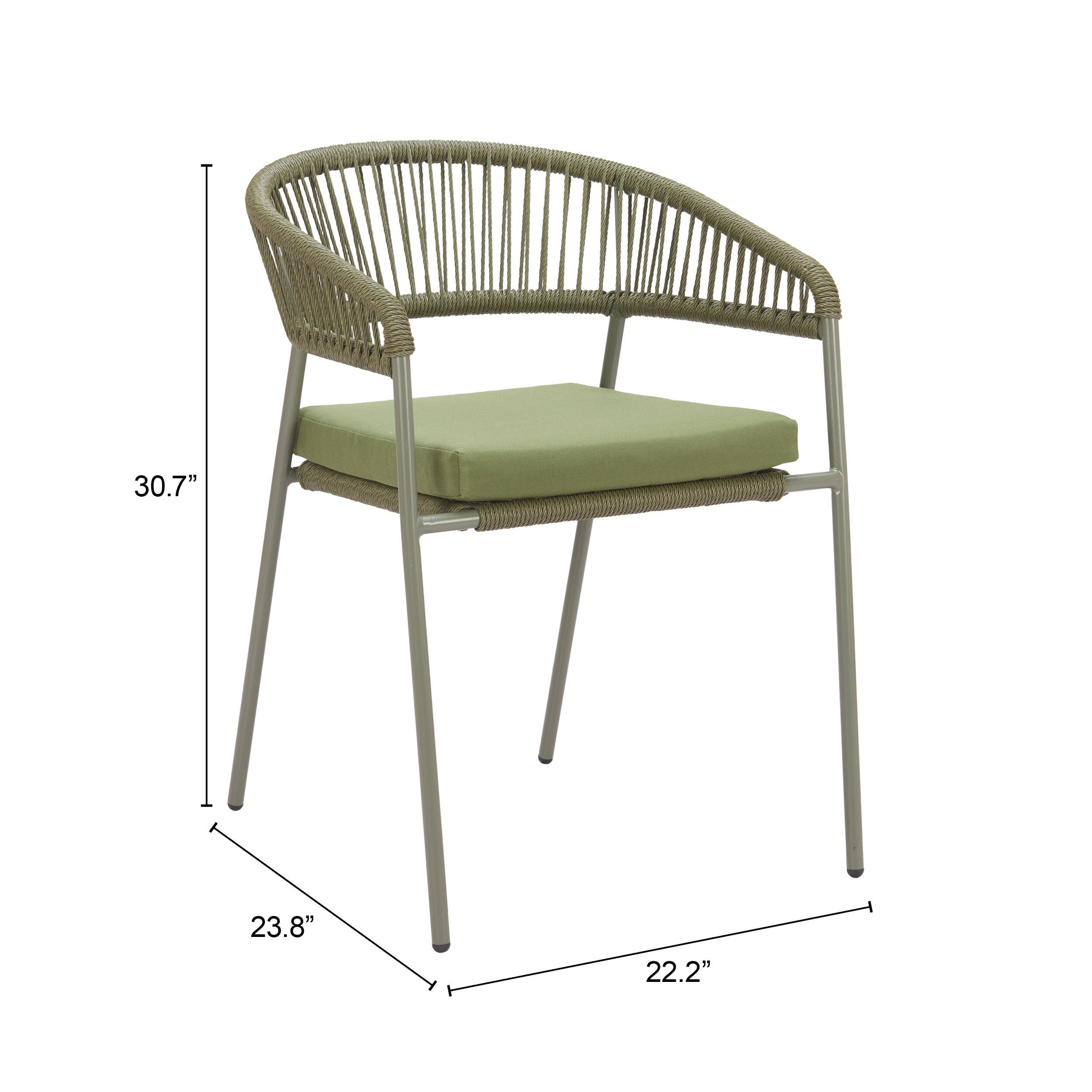 Erika Home ZUO Skye Outdoor Dining Chair (Set of 2), , large