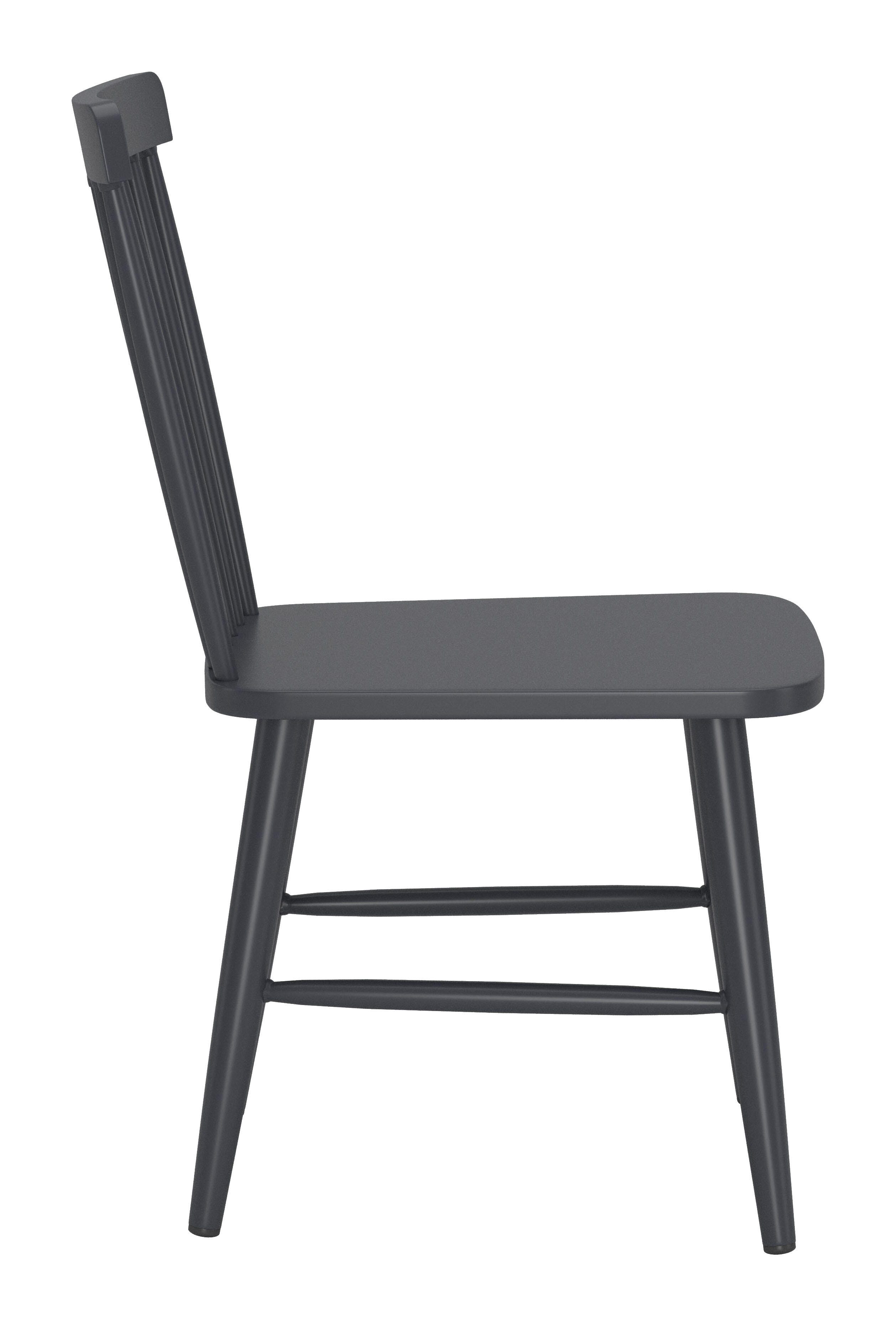Erika Home ZUO Zeilen Outdoor Dining Chair (Set of 2), Black, large