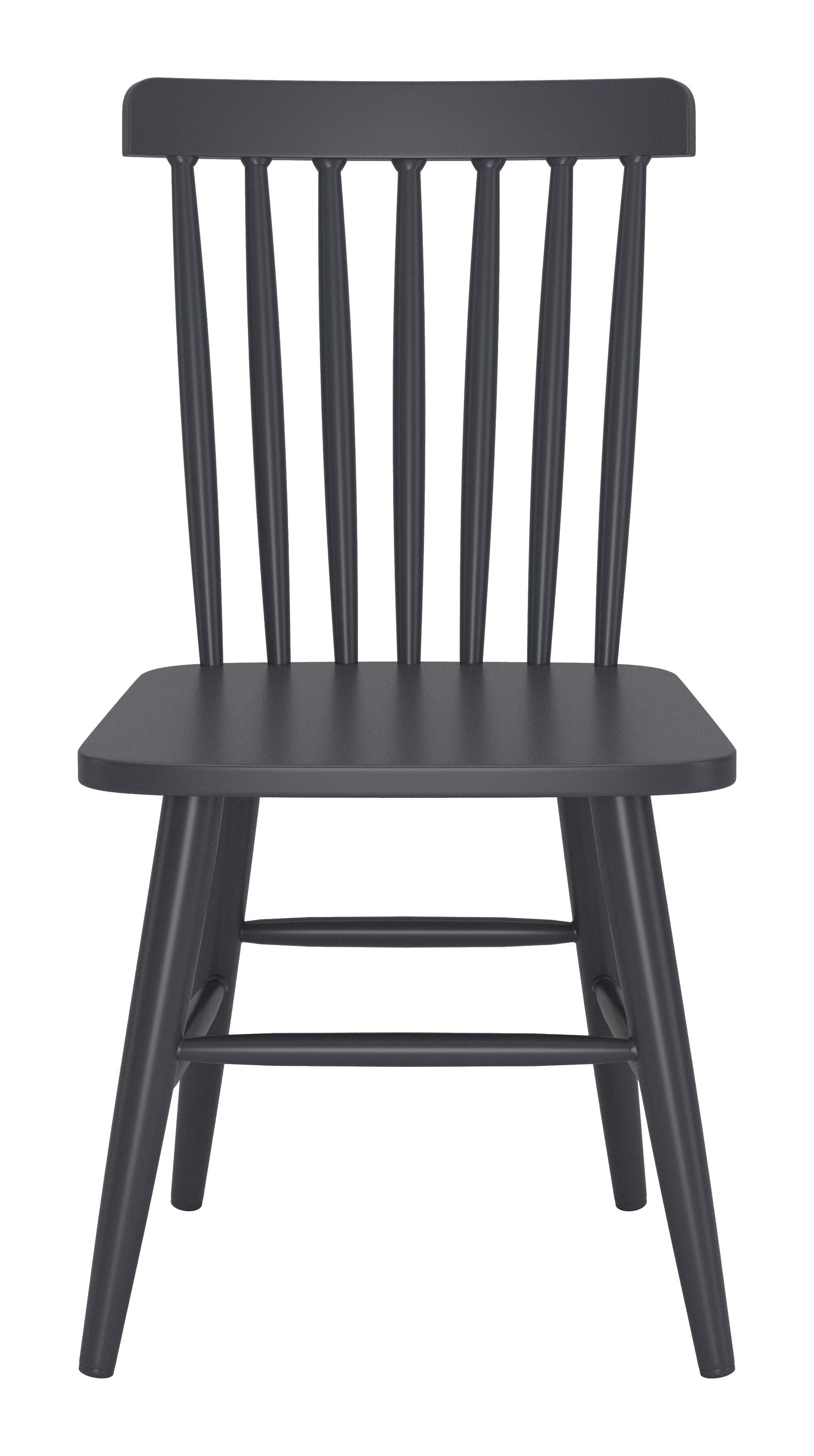 Erika Home ZUO Zeilen Outdoor Dining Chair (Set of 2), Black, large