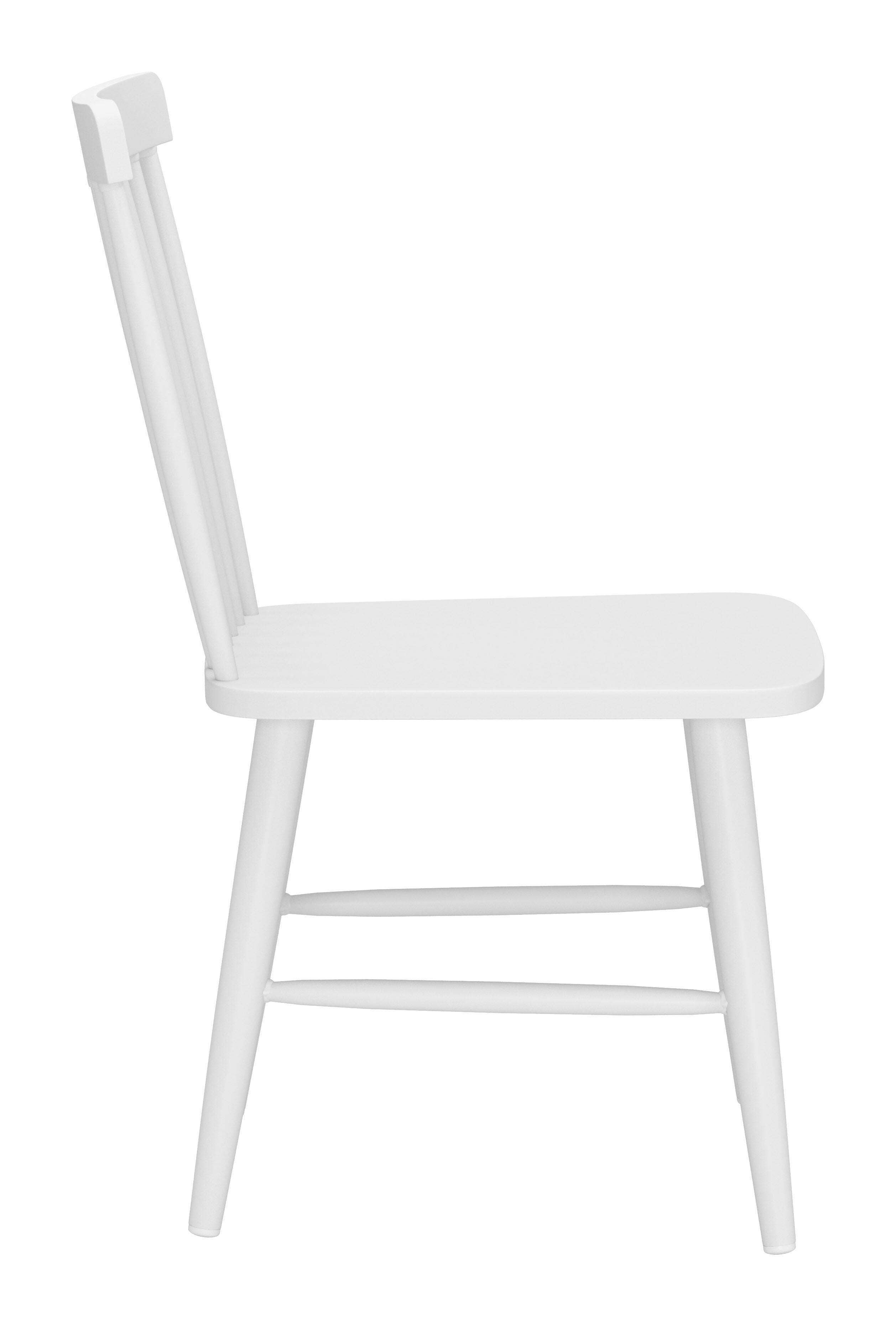 Erika Home ZUO Zeilen Outdoor Dining Chair (Set of 2), White, large