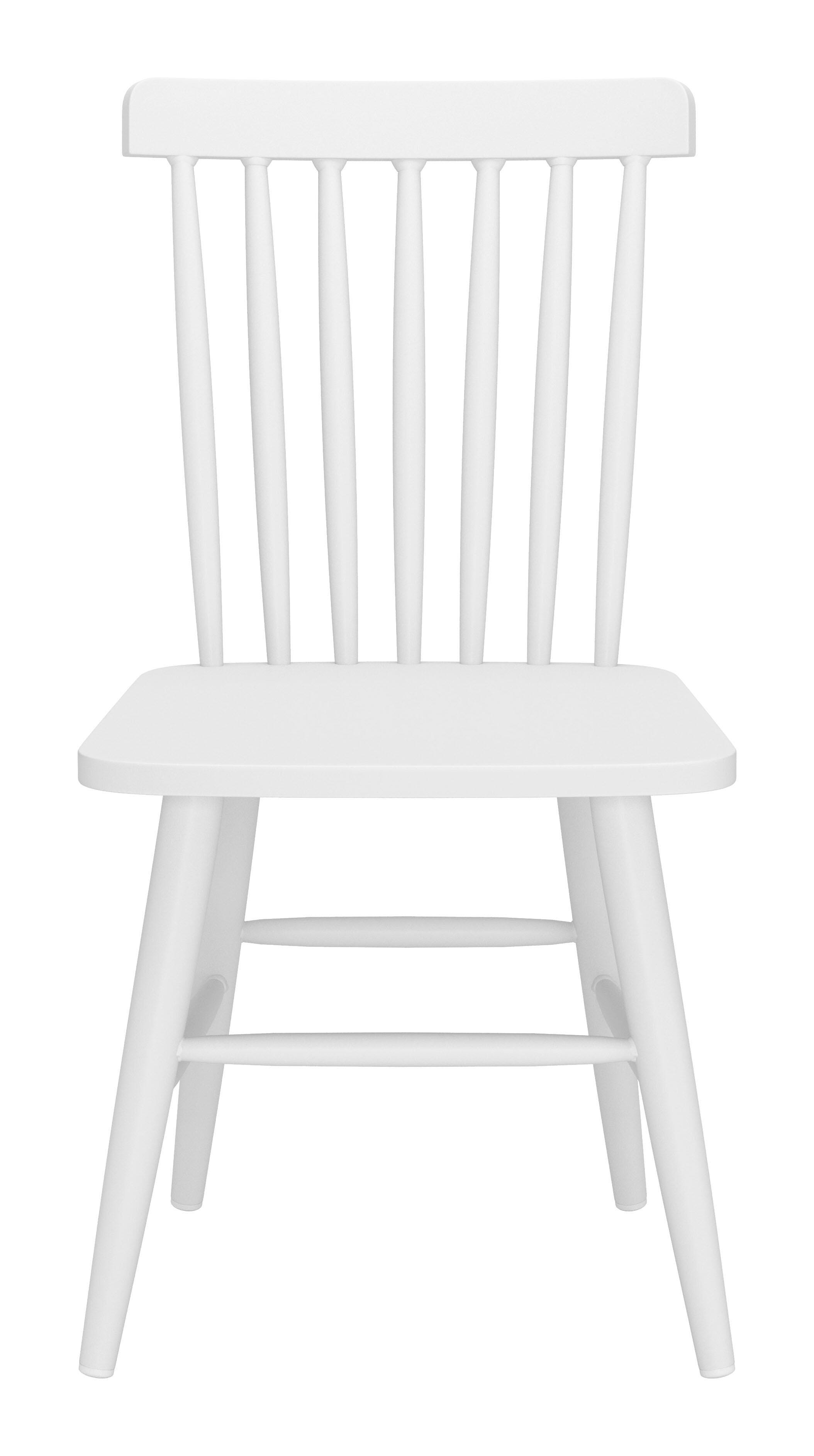 Erika Home ZUO Zeilen Outdoor Dining Chair (Set of 2), White, large