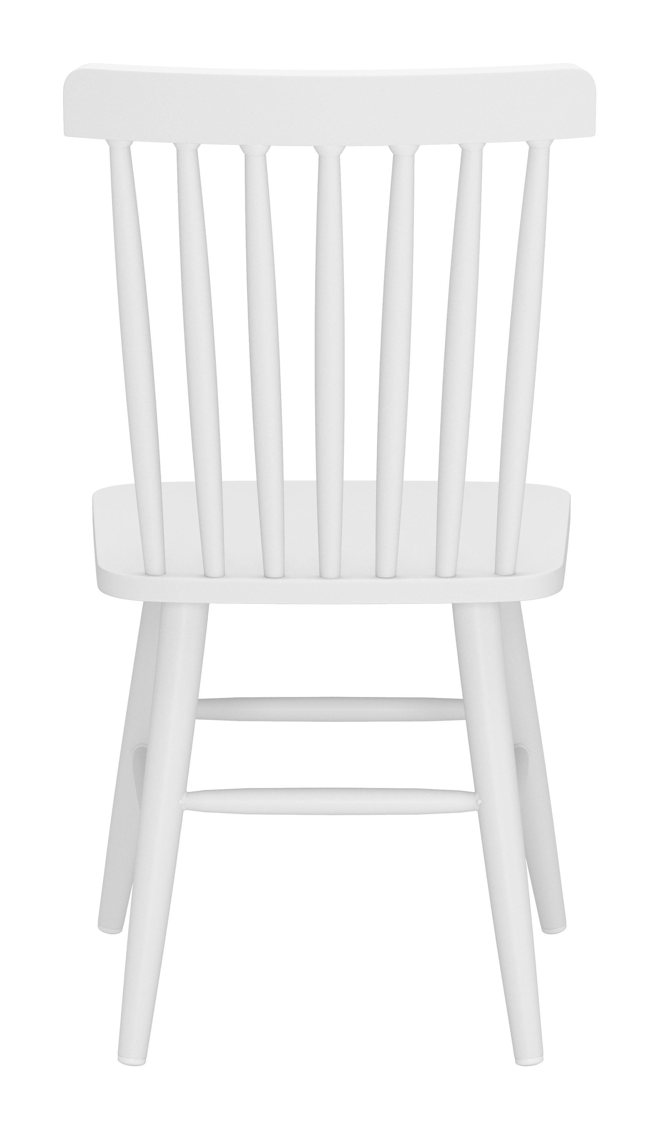 Erika Home ZUO Zeilen Outdoor Dining Chair (Set of 2), White, large