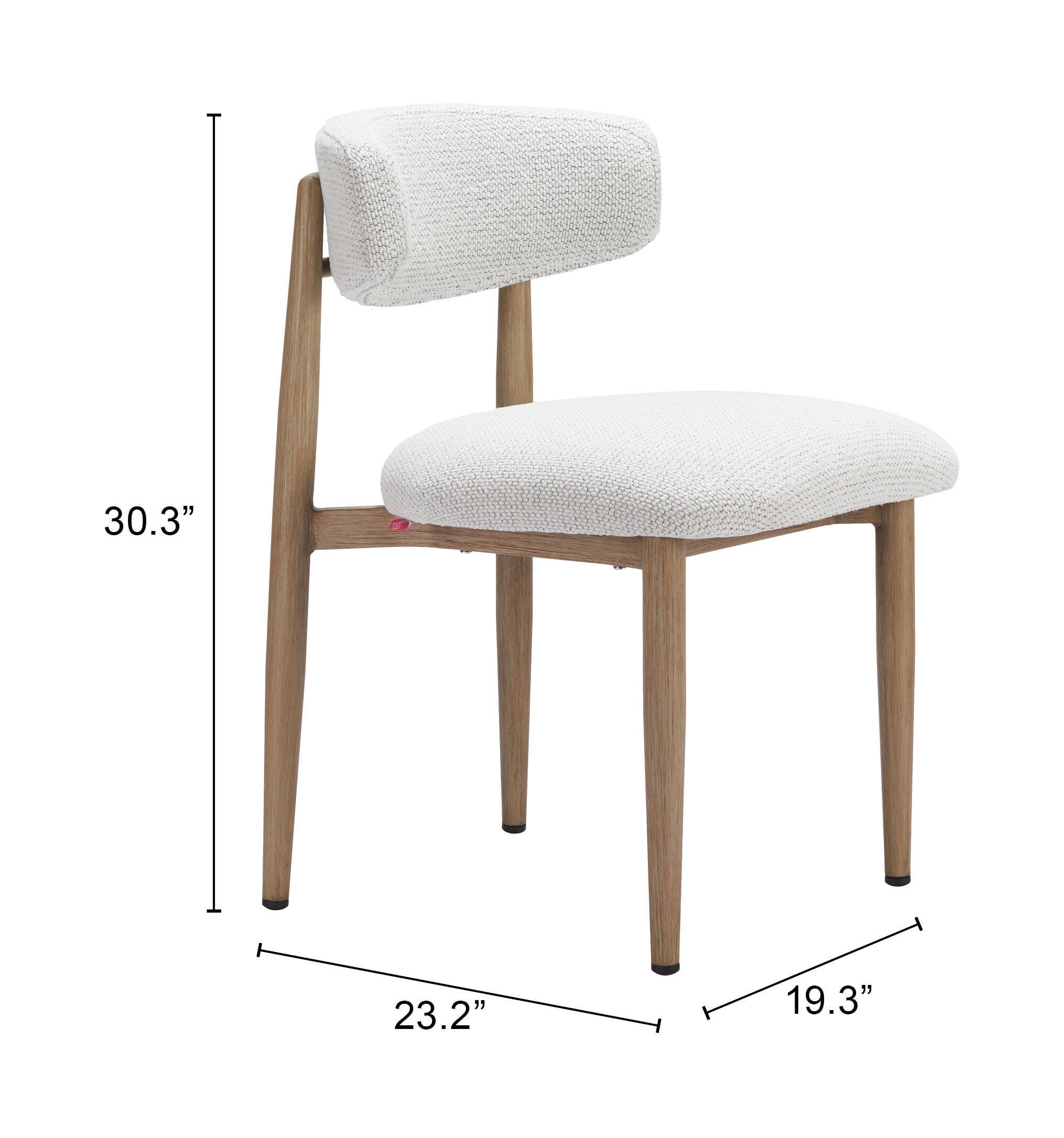 Erika Home ZUO Bege Outdoor Dining Chair, , large