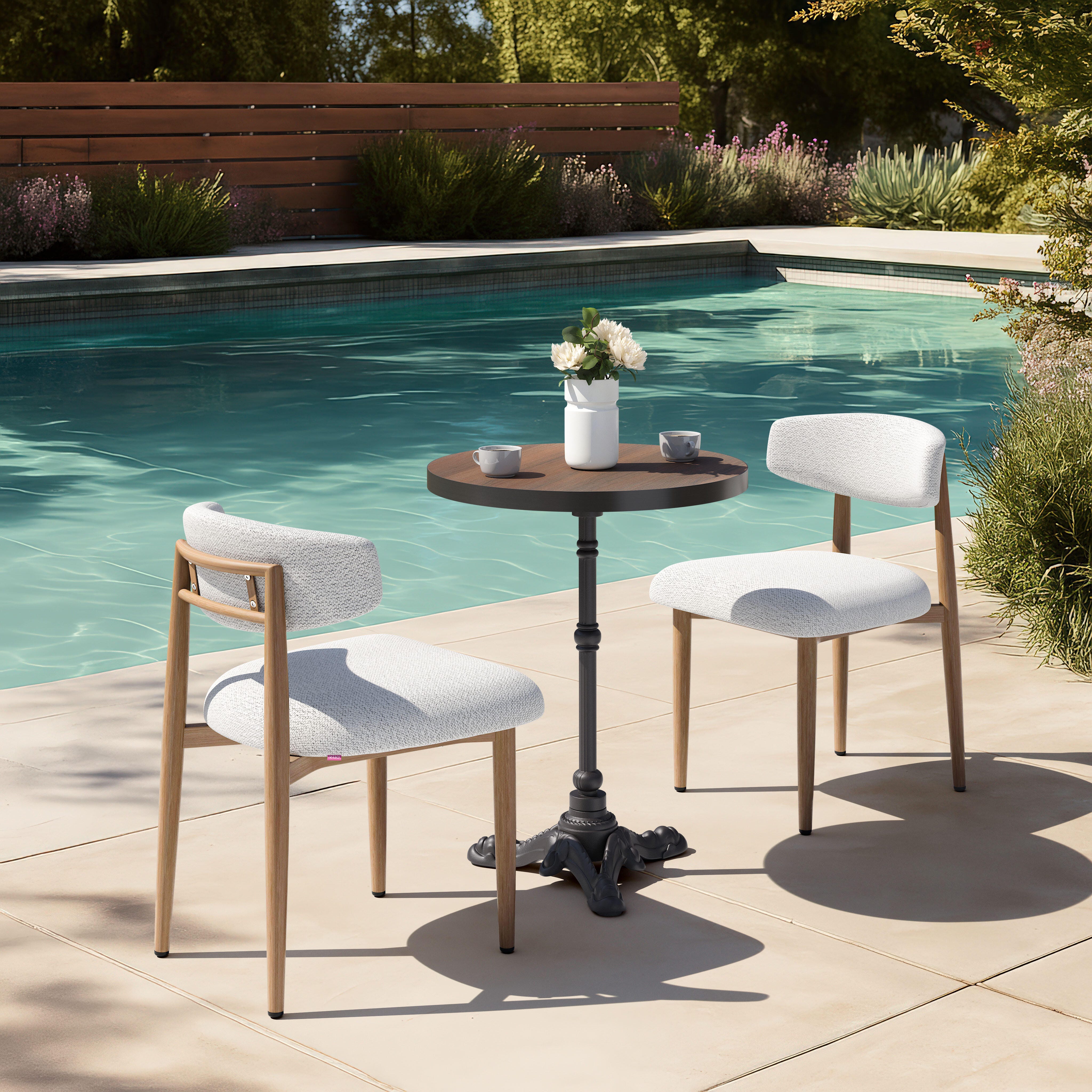 Erika Home ZUO Bege Outdoor Dining Chair, , large