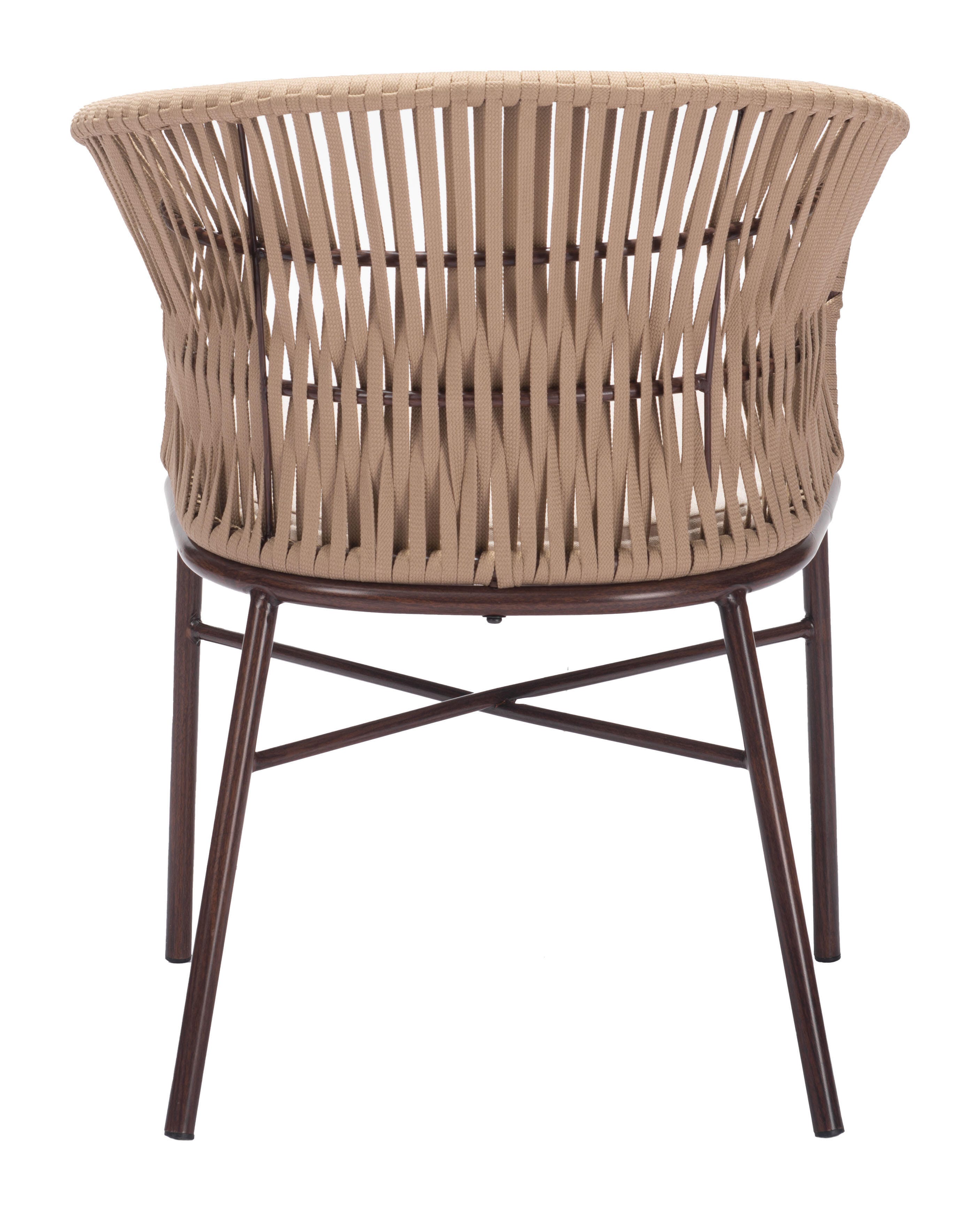 Erika Home ZUO Freycinet Outdoor Dining Chair (Set of 2), Natural, large
