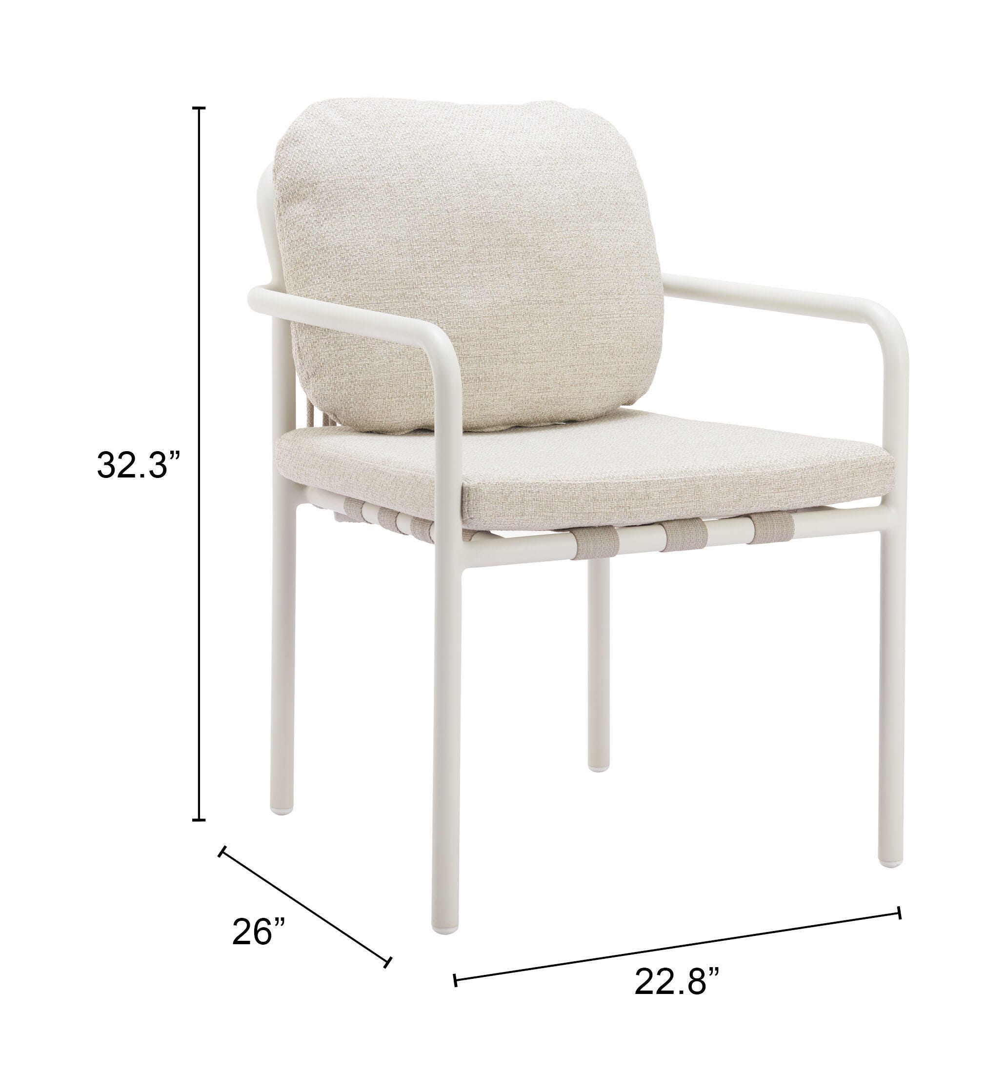 Erika Home ZUO Aite Outdoor Dining Chair (Set of 2), , large