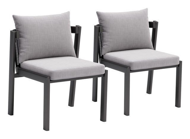 Erika Home ZUO Horizon Outdoor Dining Chair (Set of 2)