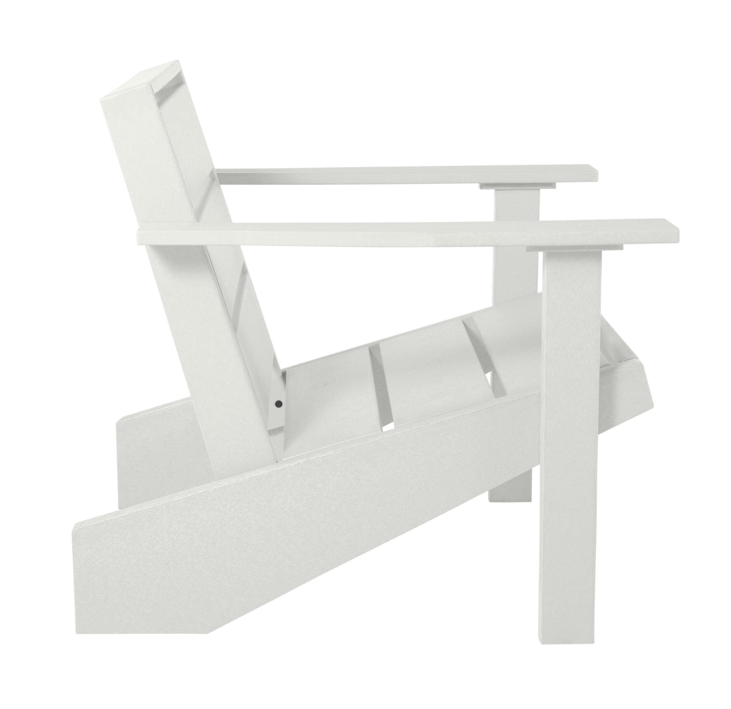 Bahia Verde Haven Outdoor Adirondack Chair, Coconut White, large