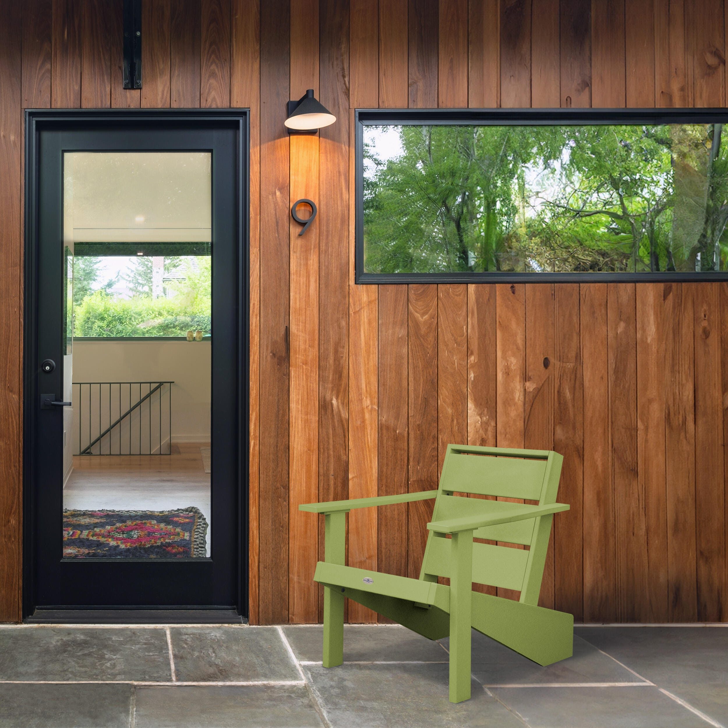 Bahia Verde Haven Outdoor Adirondack Chair, Palm Green, large
