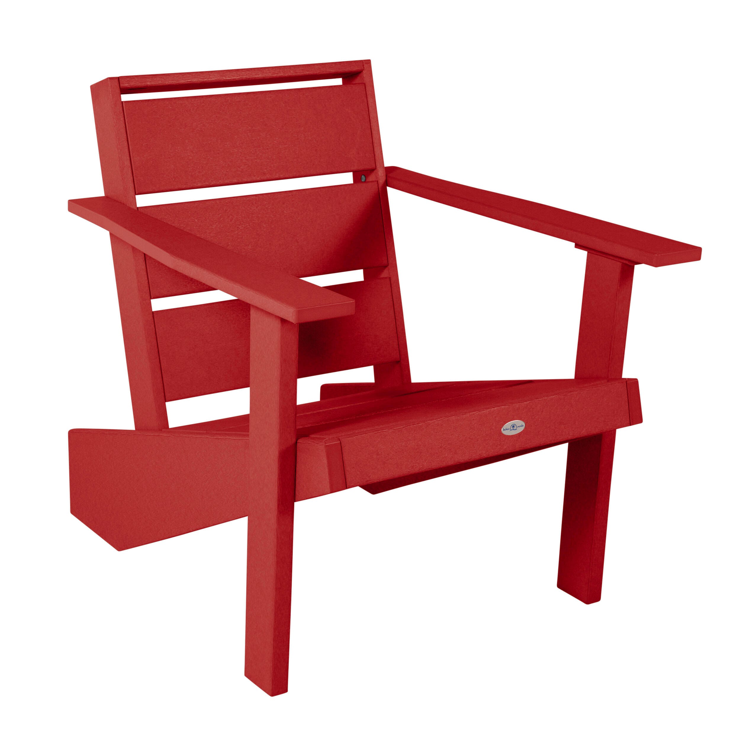 Bahia Verde Haven Outdoor Adirondack Chair, Boathouse Red, large