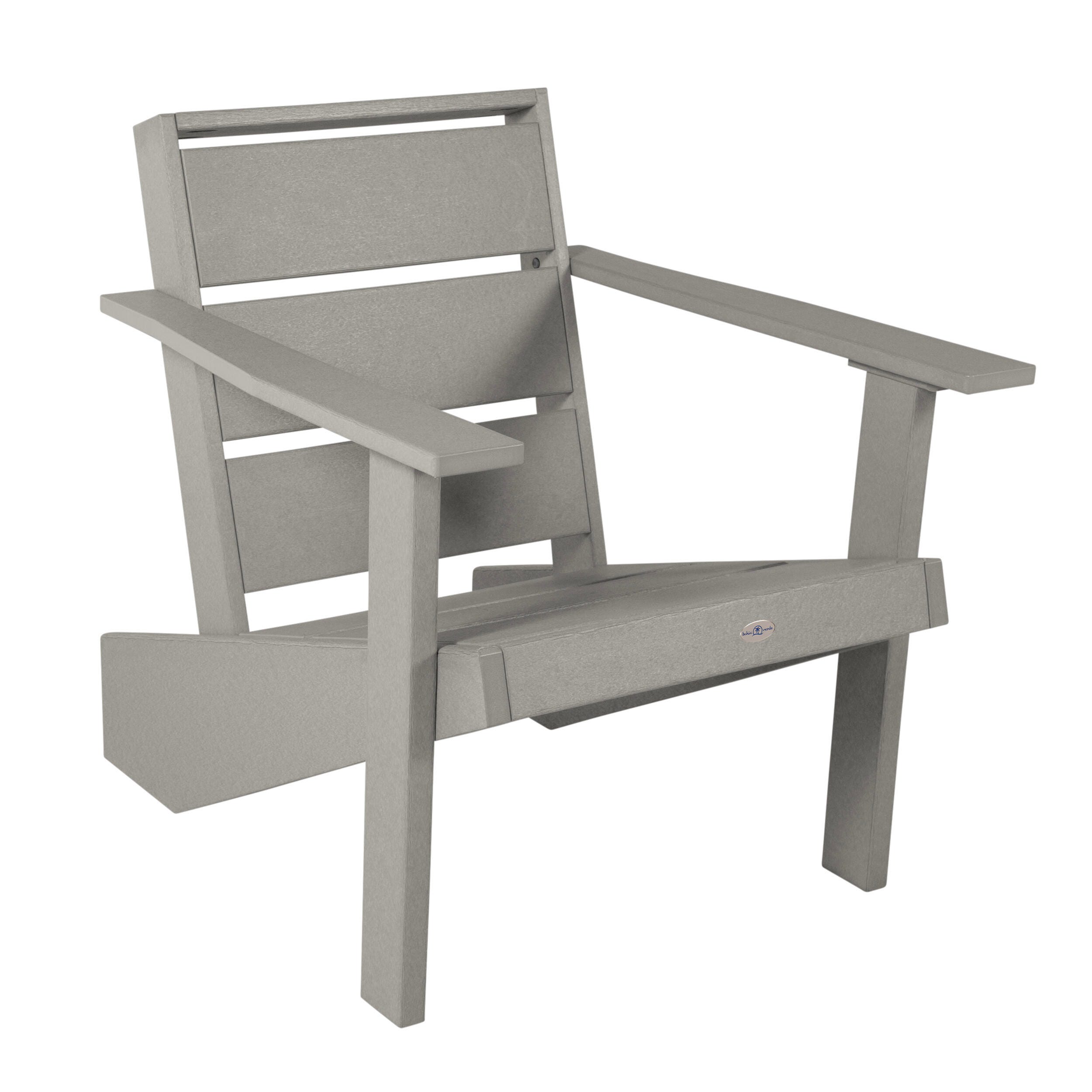 Bahia Verde Haven Outdoor Adirondack Chair, Cove Gray, large