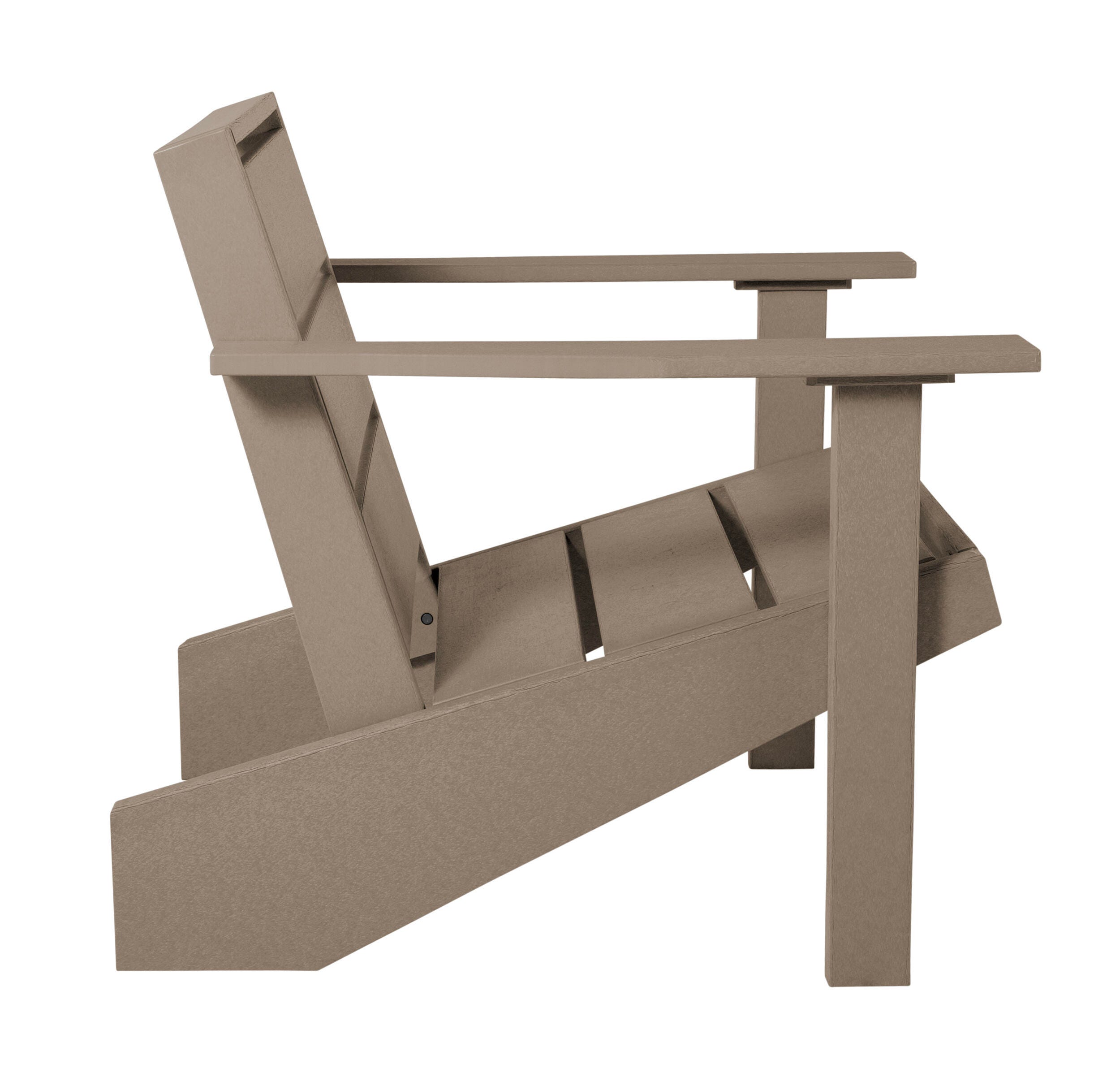 Bahia Verde Haven Outdoor Adirondack Chair, Cabana Tan, large
