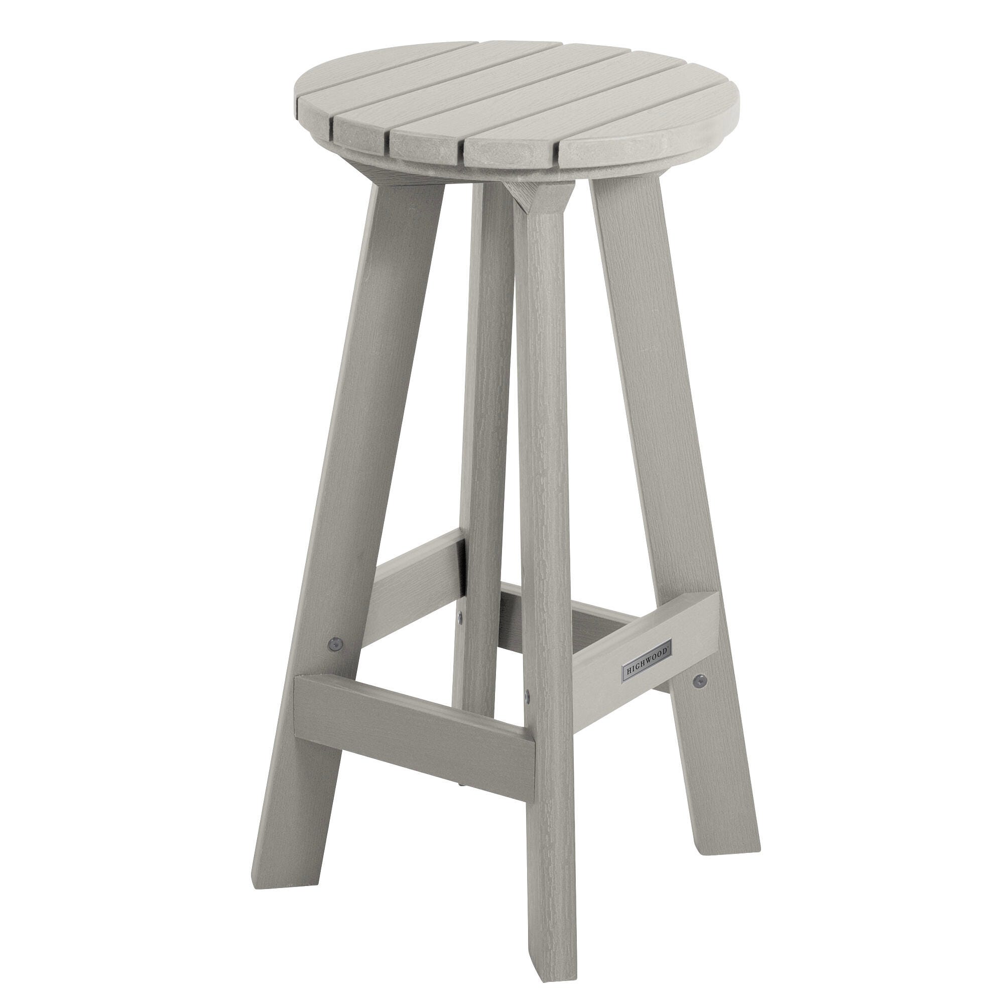Highwood Birch Outdoor Bar Stool, Harbor Gray, large