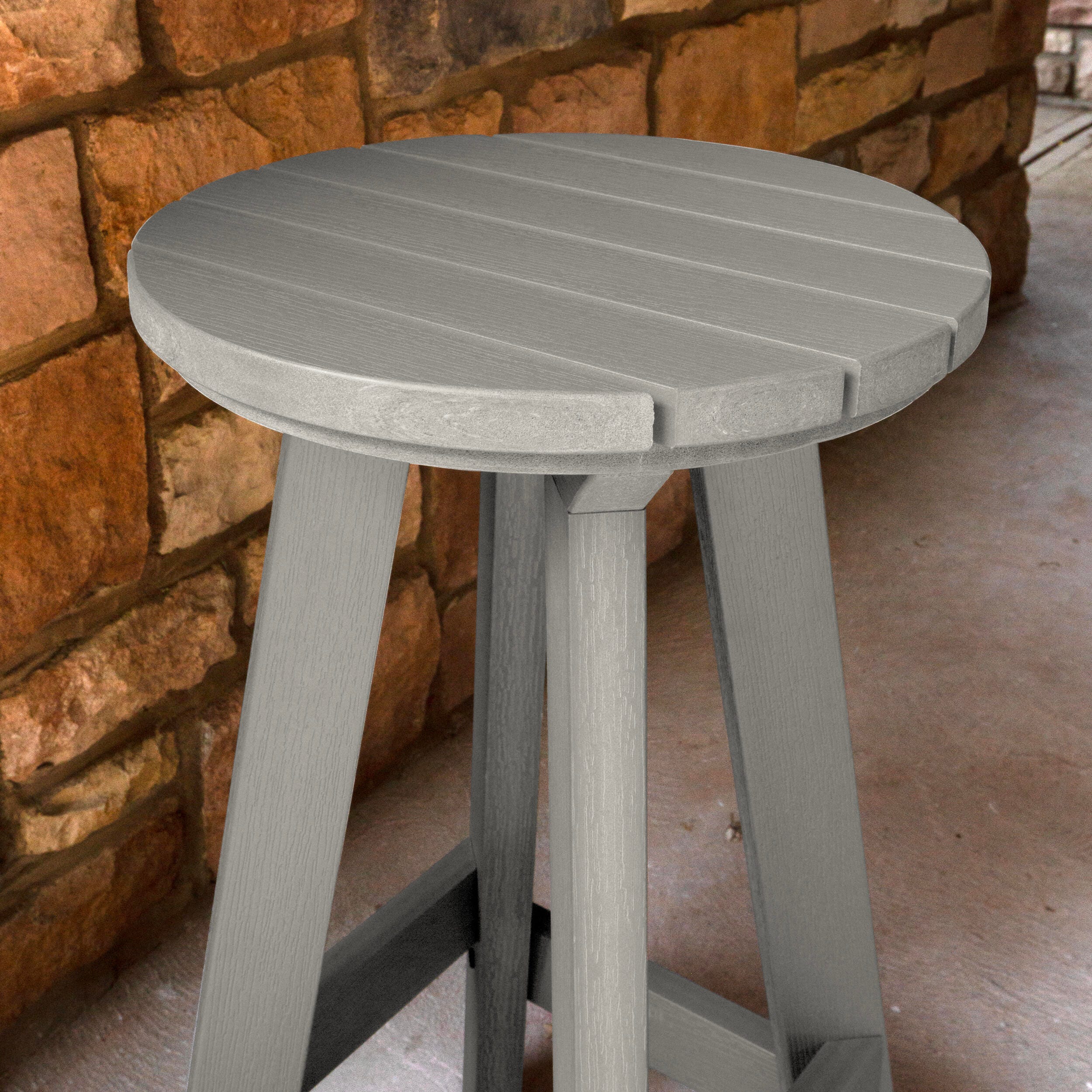 Highwood Birch Outdoor Bar Stool, Harbor Gray, large